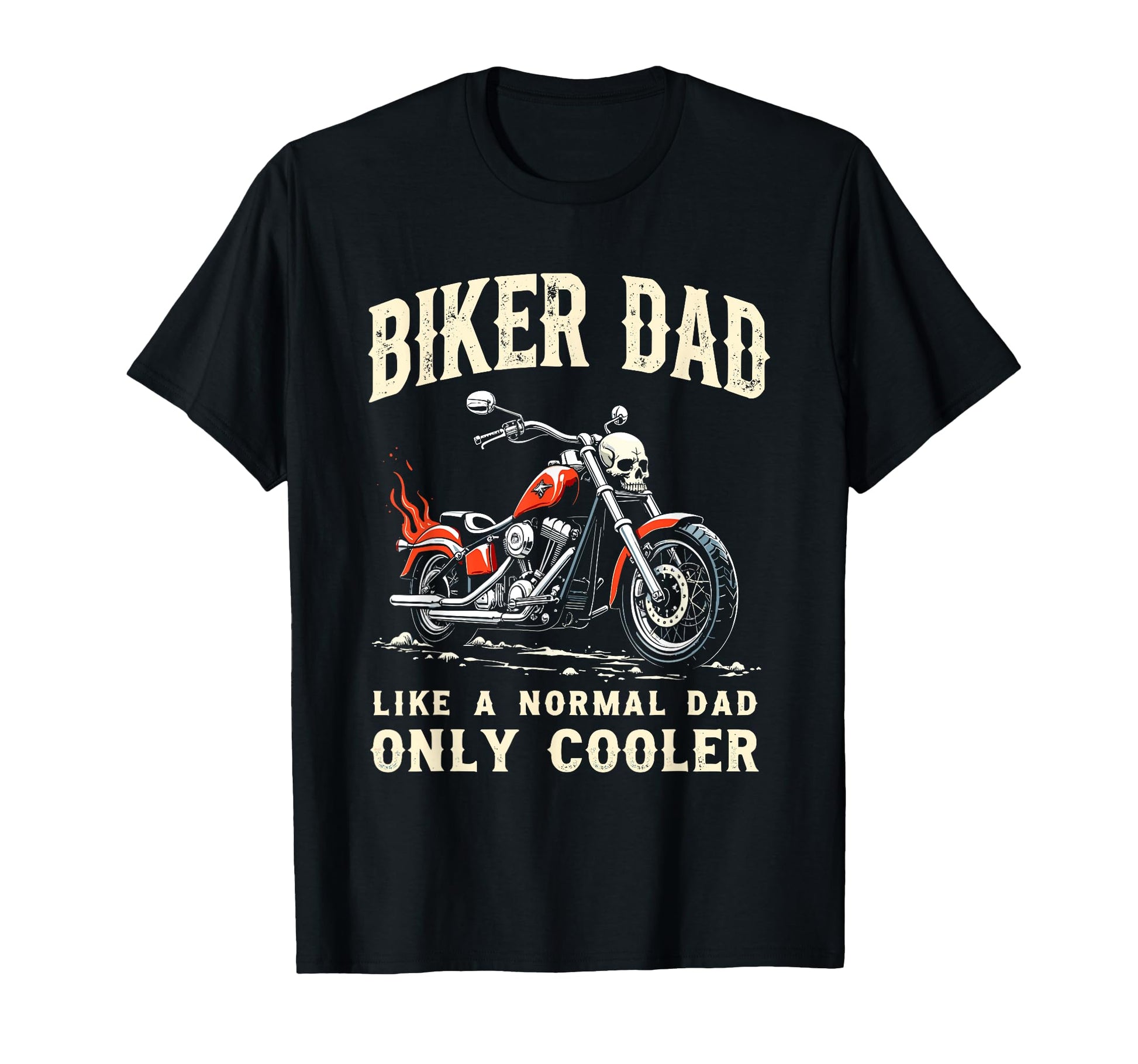 Father Rider Biker Dad Fathers Day T-Shirt - Trendy Graphic Men Women - T-Shirt, Sweatshirt, Hoodie