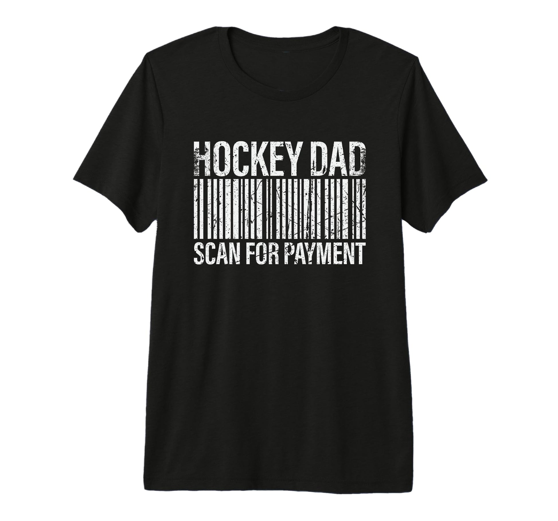 Hockey Dad Scan Payment Funny Sport T-Shirt - Minimalist Print Men Women - T-Shirt, Sweatshirt, Hoodie