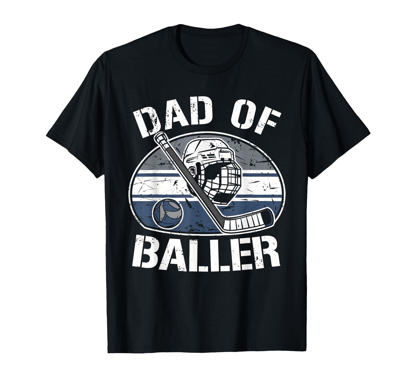 Dad Ballers Hockey Fan Hockey Ball T-Shirt - Minimalist Print Unisex - T-Shirt, Sweatshirt, Hoodie