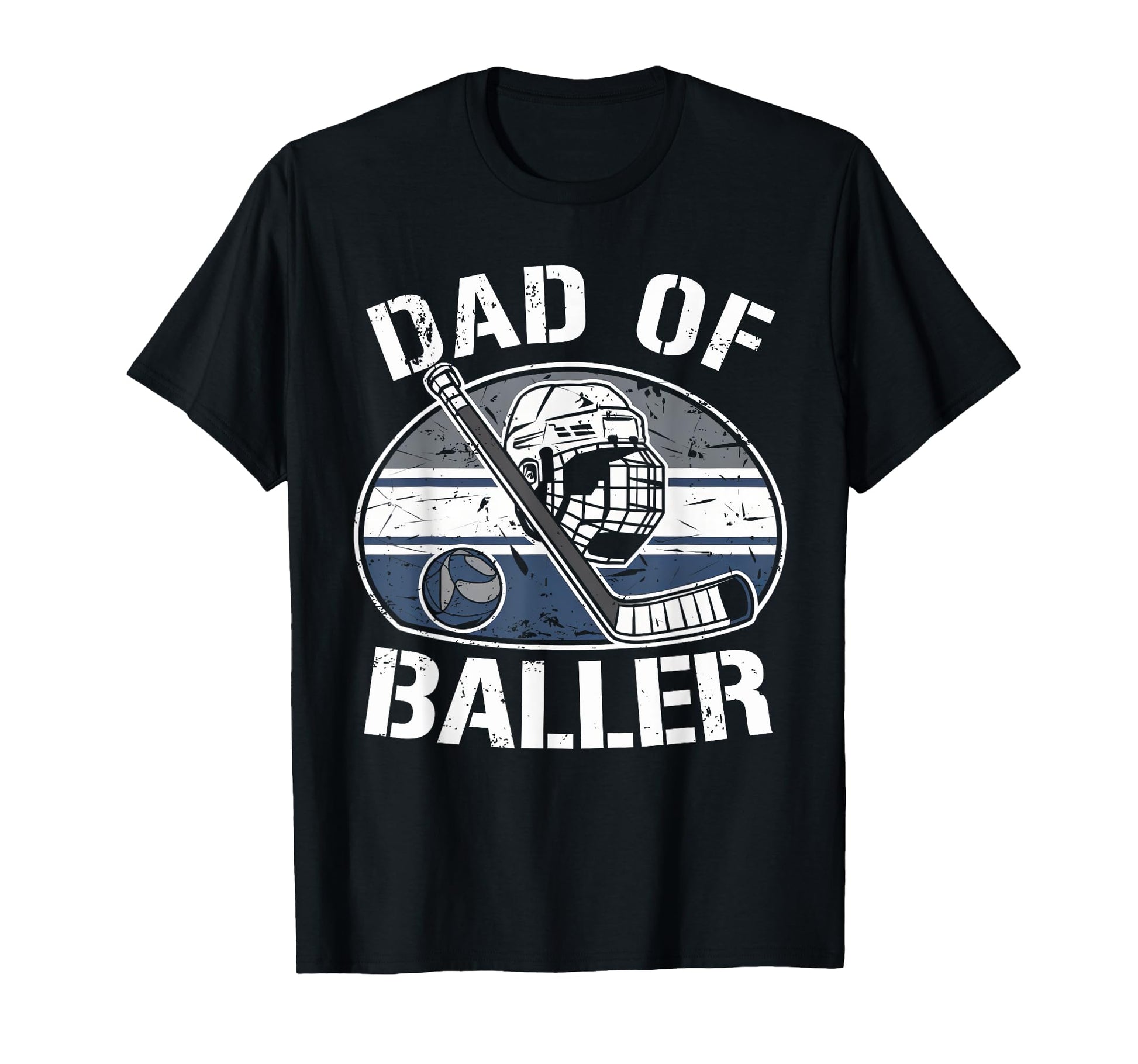 Dad Ballers Hockey Fan Hockey Ball T-Shirt - Minimalist Print Unisex - T-Shirt, Sweatshirt, Hoodie