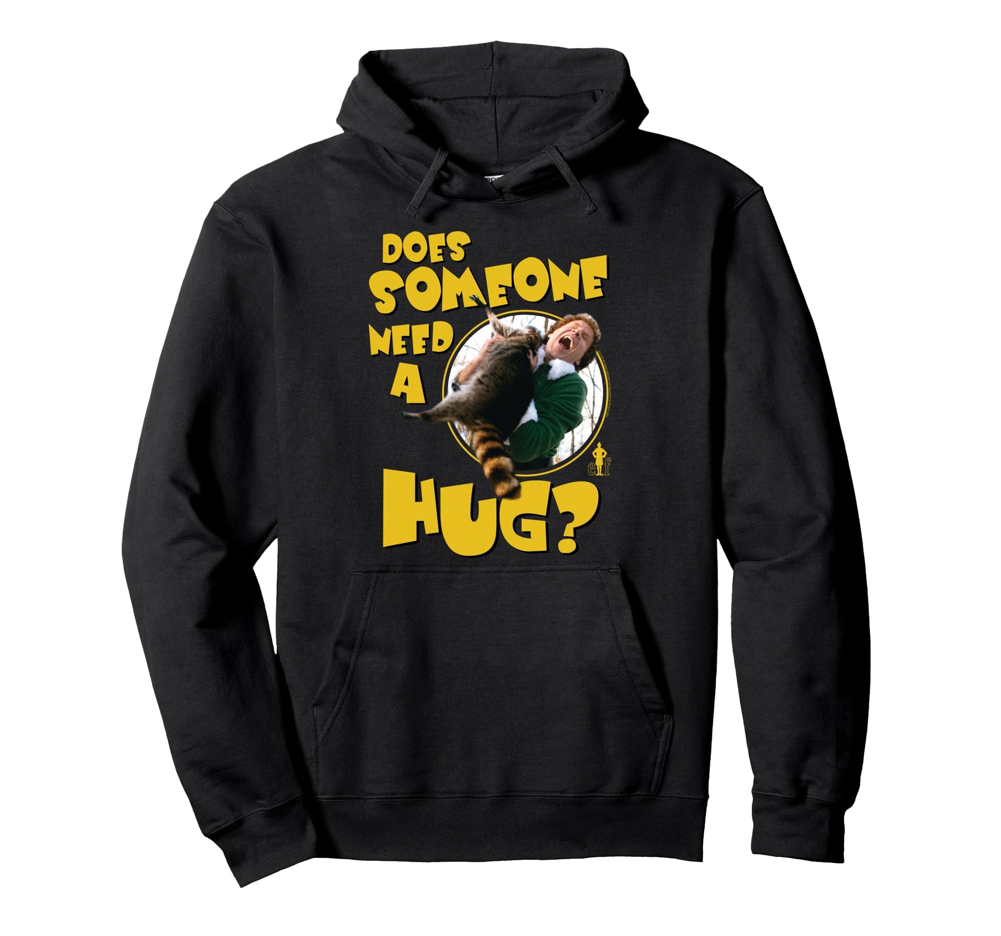 Elf Need Hug Raccoon Attack Funny Movie Hoodie - Streetwear Style Unisex - T-Shirt, Sweatshirt, Hoodie
