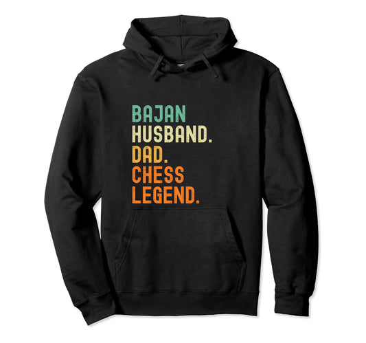 Bajan Husband Dad Chess Legend Barbados Hoodie - Streetwear Style Unisex - T-Shirt, Sweatshirt, Hoodie