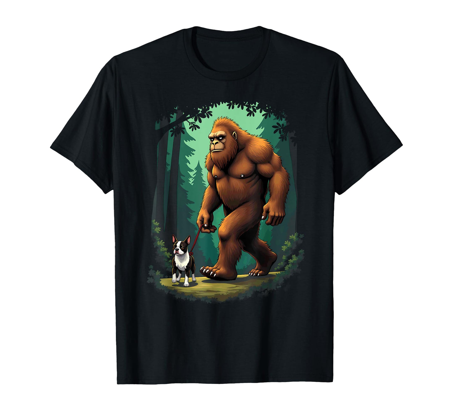 Camping Hiking Bigfoot Walking T-Shirt - Casual Everyday Wear Men Women - T-Shirt, Sweatshirt, Hoodie