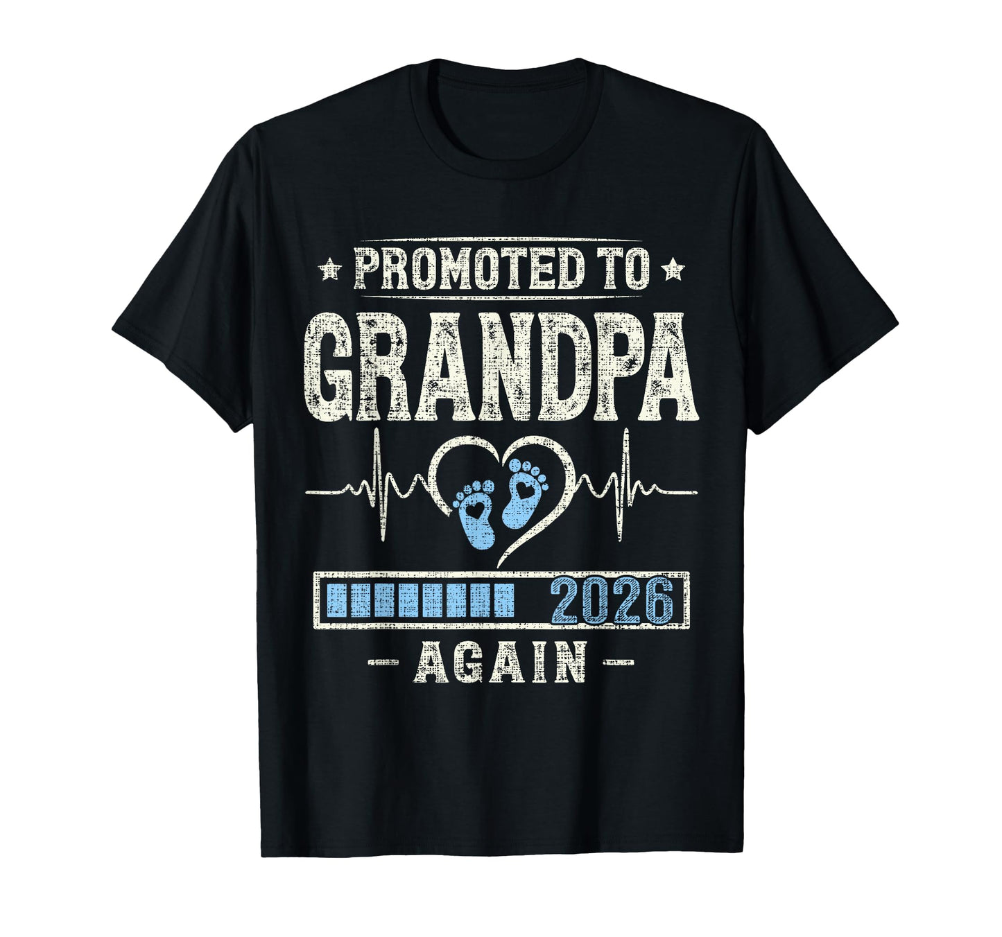 Promoted To Grandpa Again 2026 Expecting T-Shirt - Minimalist Print Unisex - T-Shirt, Sweatshirt, Hoodie