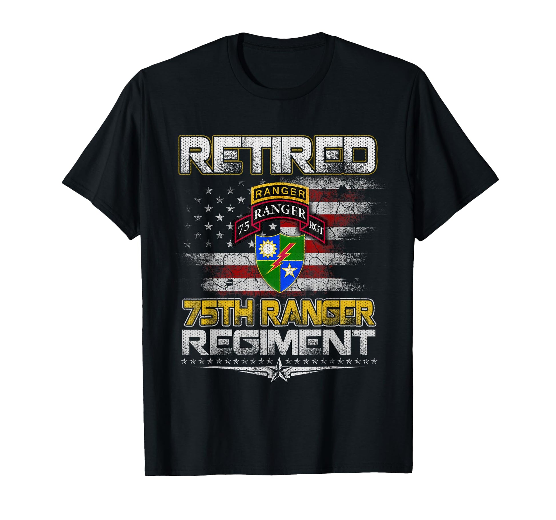 Retired 75Th Ranger Regiment T-Shirt - Casual Everyday Wear Men Women - T-Shirt, Sweatshirt, Hoodie