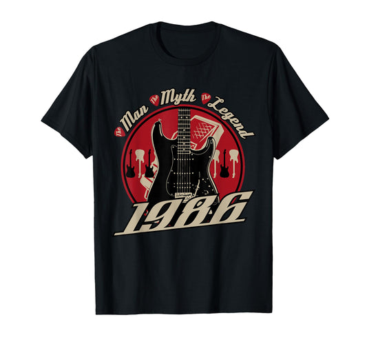40Th Birthday Gift Guitar Players Born T-Shirt - Fun Novelty Design Unisex - T-Shirt, Sweatshirt, Hoodie