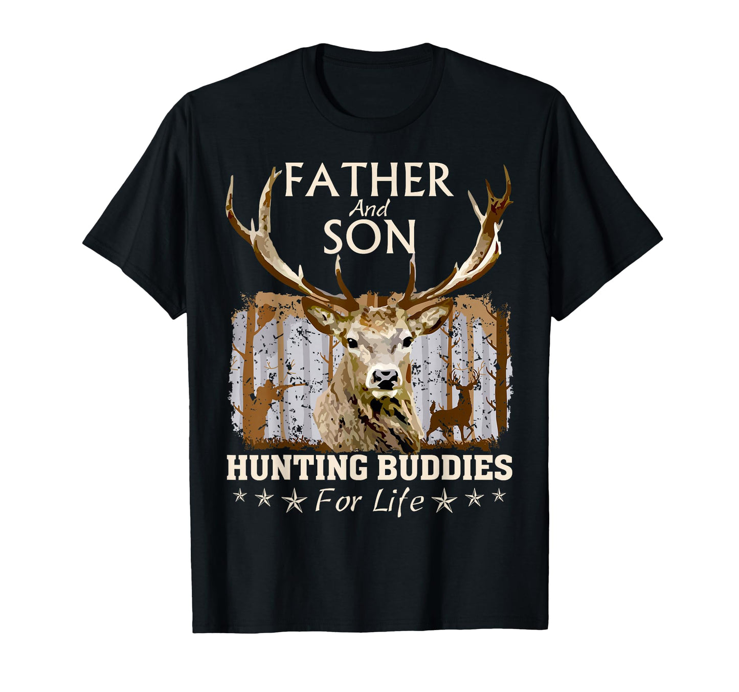 Father And Son Hunting Buddies Life T-Shirt - Trendy Graphic Men Women - T-Shirt, Sweatshirt, Hoodie