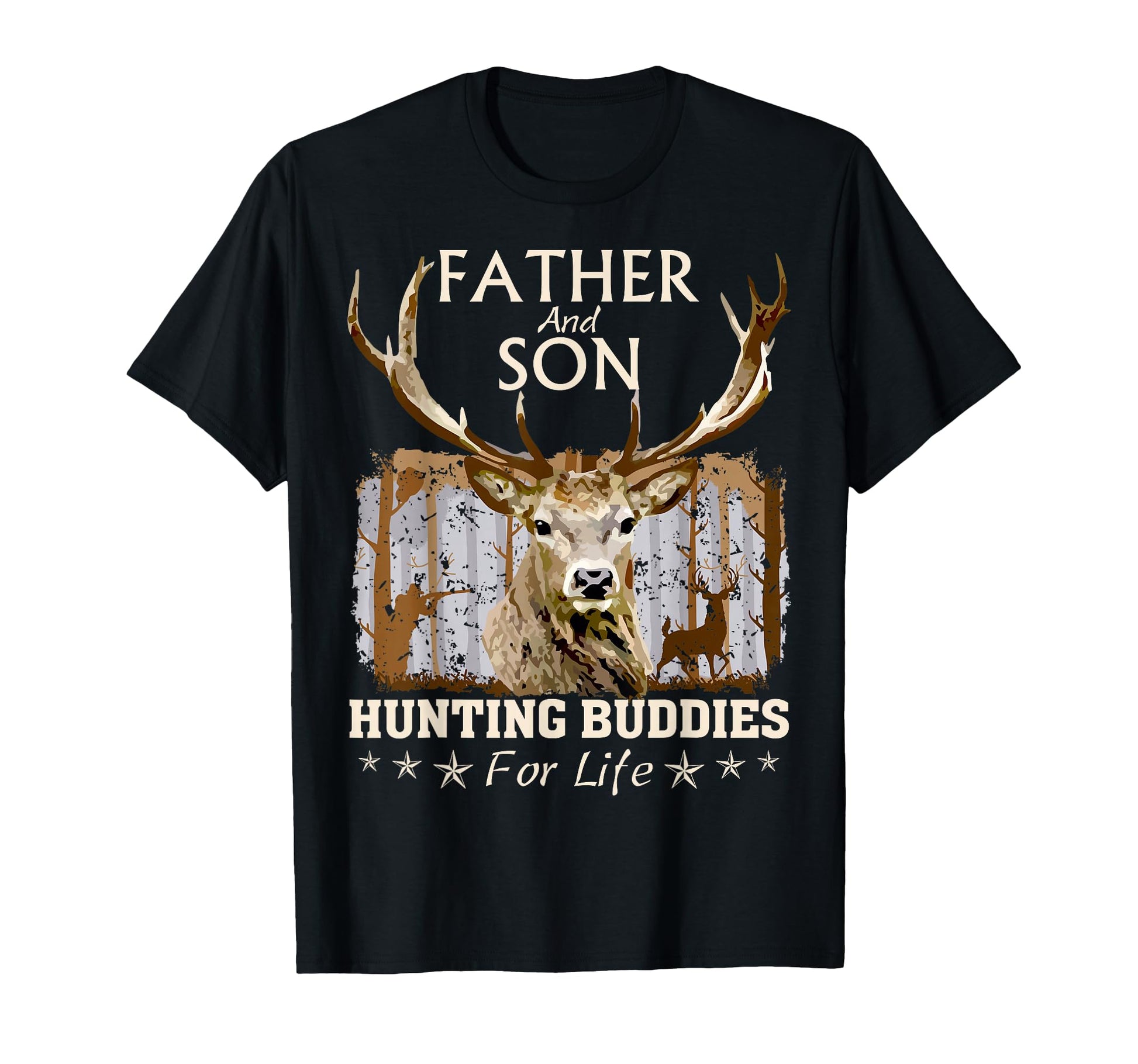 Father And Son Hunting Buddies Life T-Shirt - Trendy Graphic Men Women - T-Shirt, Sweatshirt, Hoodie