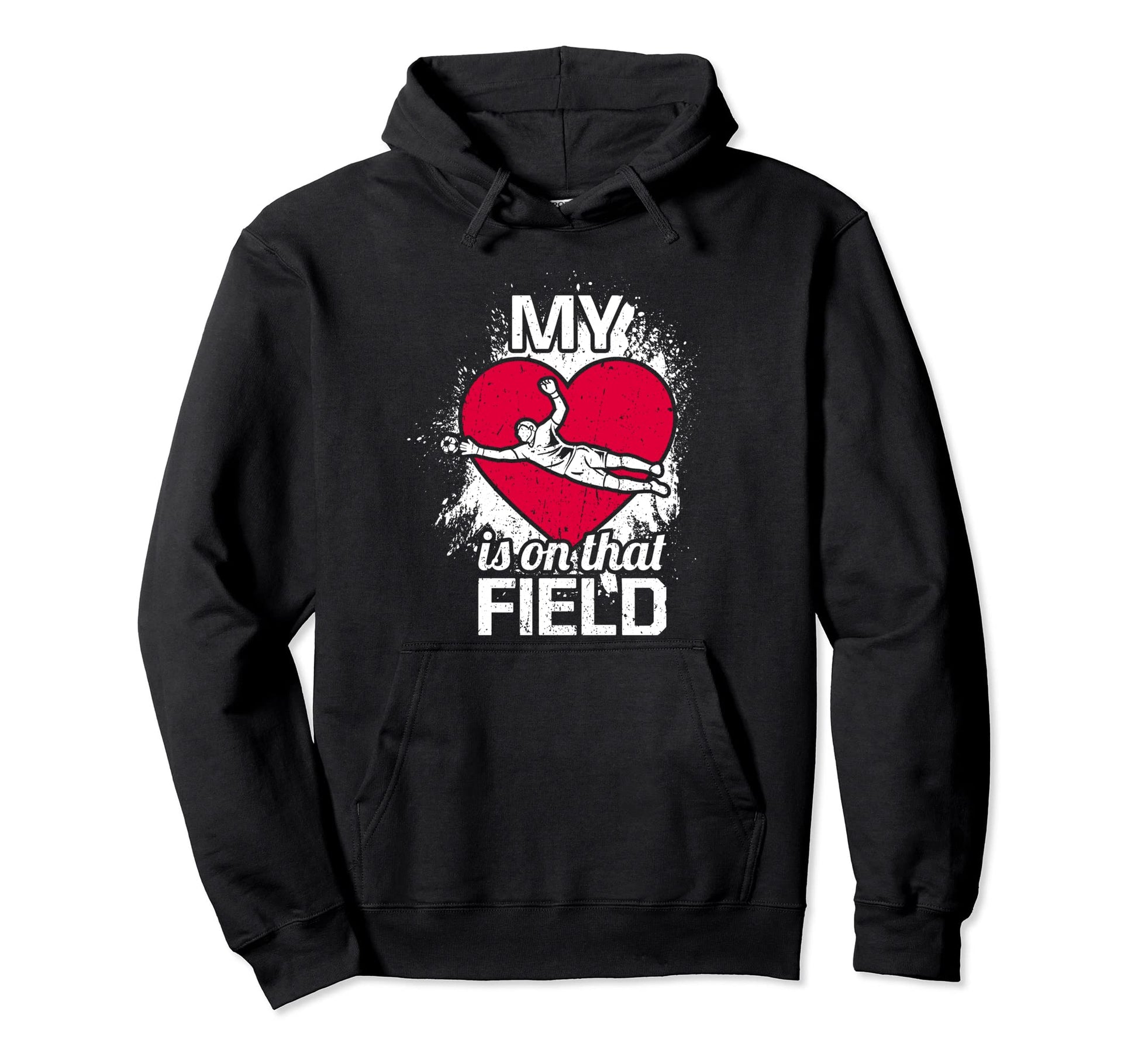 My Heart Is That Field Funny Hoodie - Casual Everyday Wear for Adults - T-Shirt, Sweatshirt, Hoodie