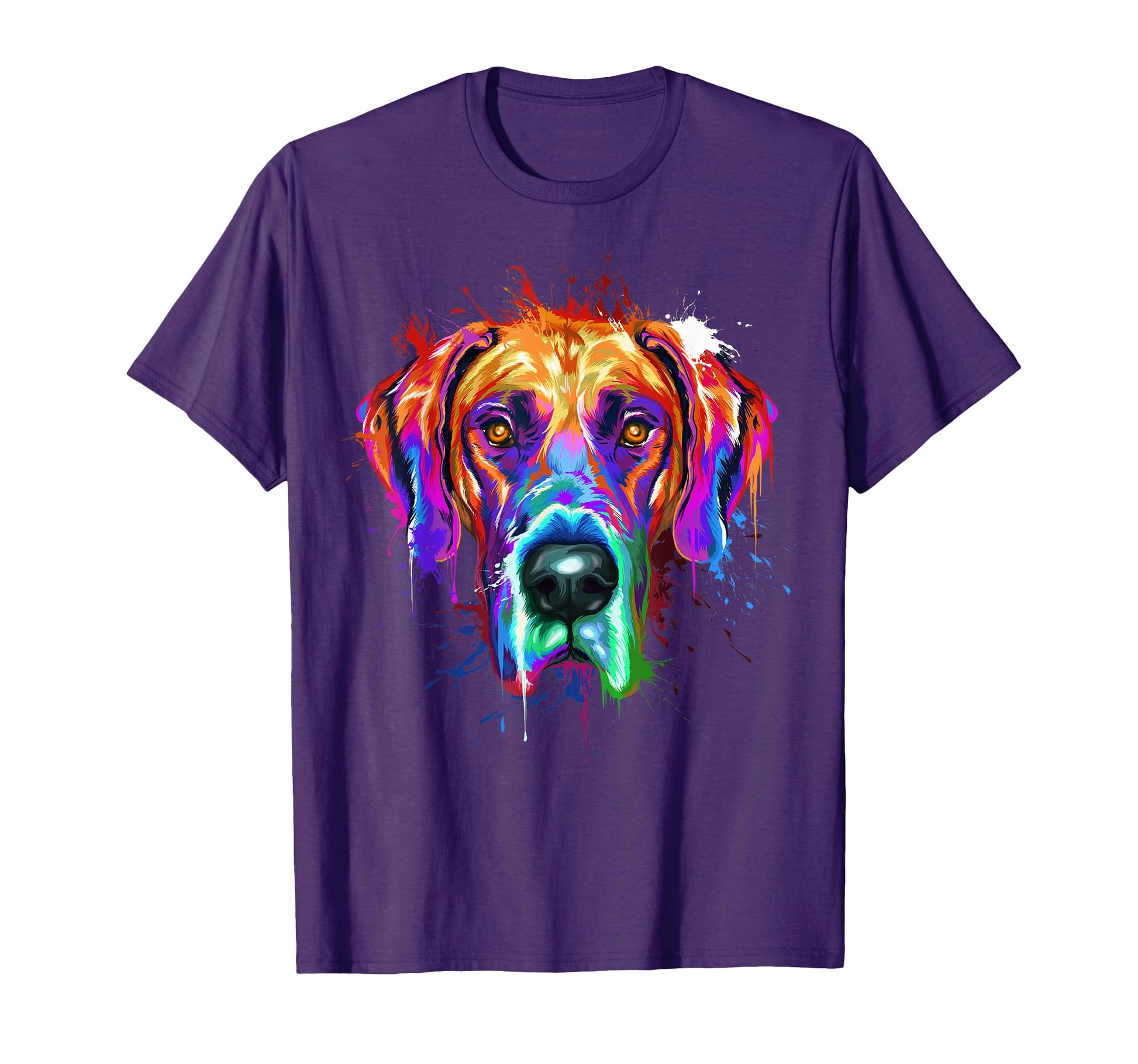Great Dane Splash Art Dane Shirts T-Shirt - Streetwear Style Men Women - T-Shirt, Sweatshirt, Hoodie