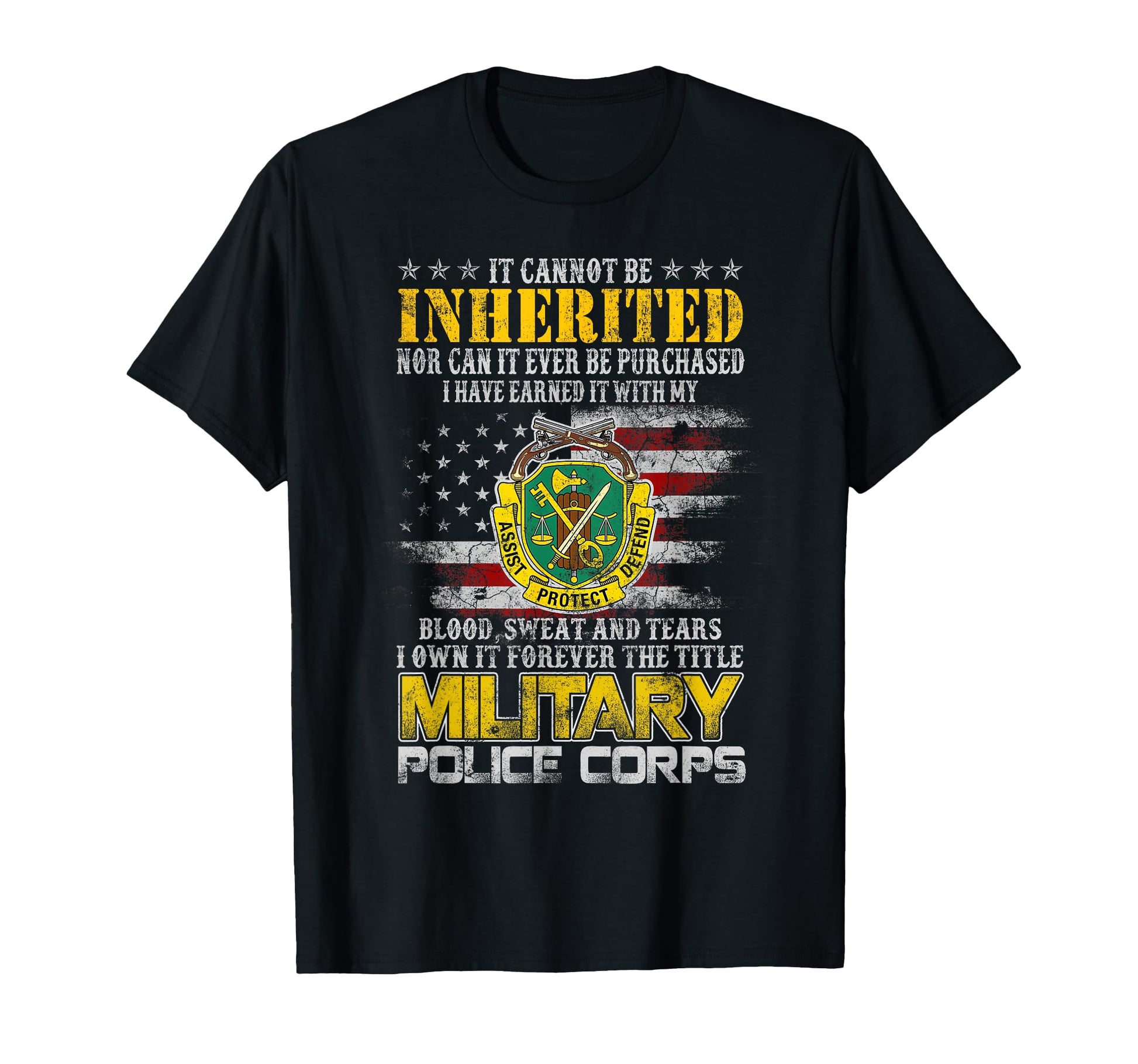 It Cannot Be Inherited Military T-Shirt - Streetwear Style Men Women - T-Shirt, Sweatshirt, Hoodie