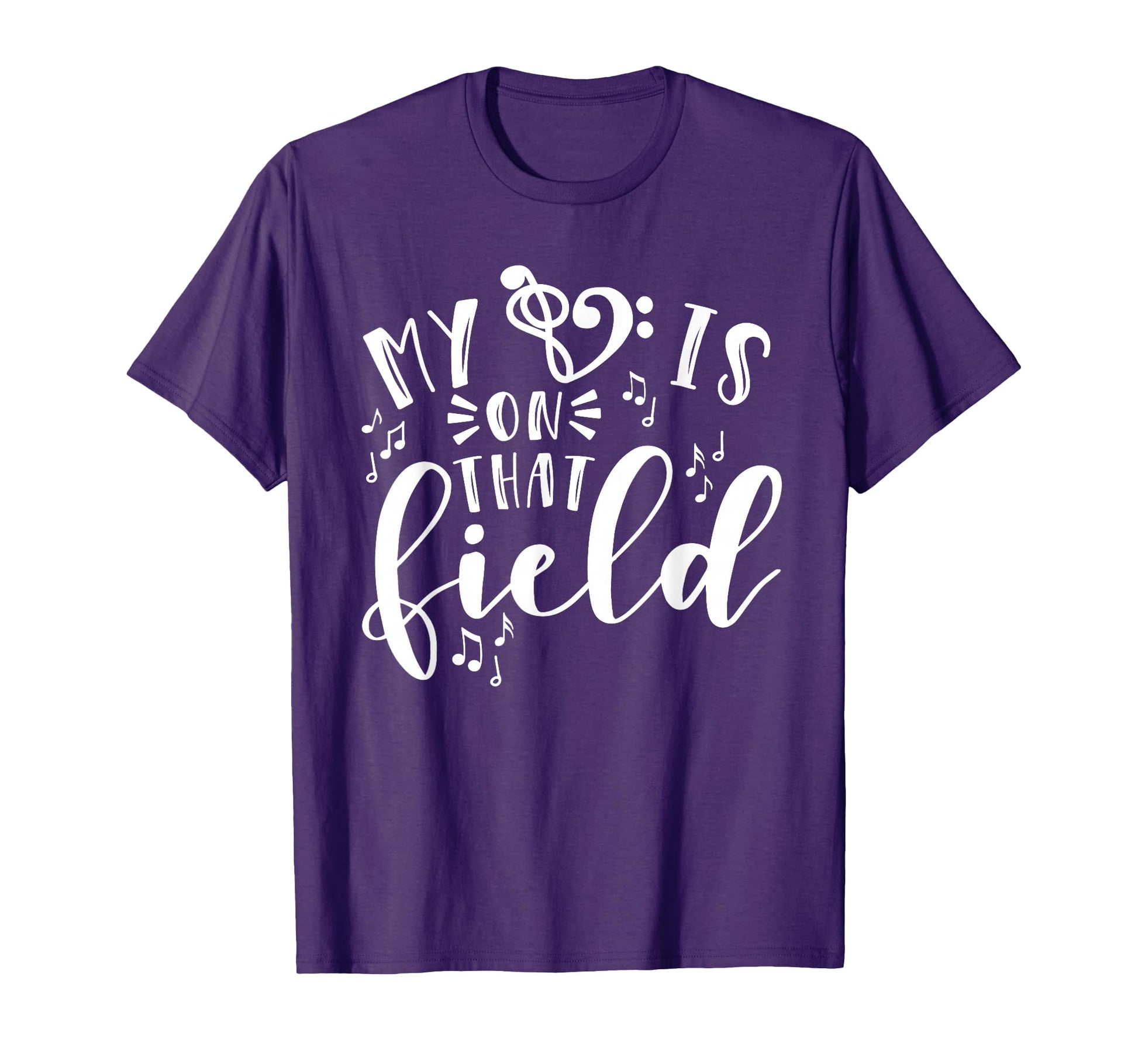 My Heart Is That Field Band Mom Music T-Shirt - Minimalist Print Men Women - T-Shirt, Sweatshirt, Hoodie