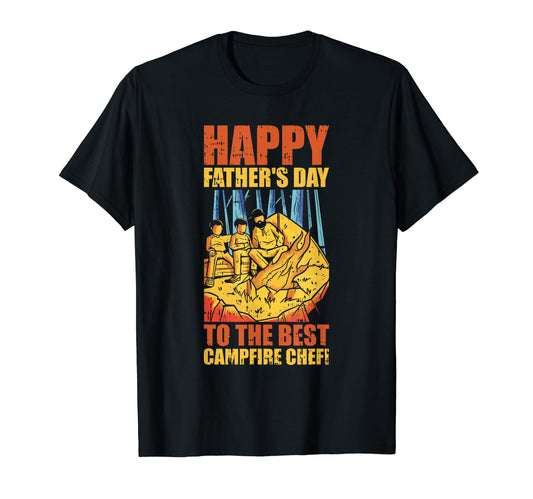 Camping Dad Fathers Day Hiking Hiker T-Shirt - Minimalist Print for Adults - T-Shirt, Sweatshirt, Hoodie