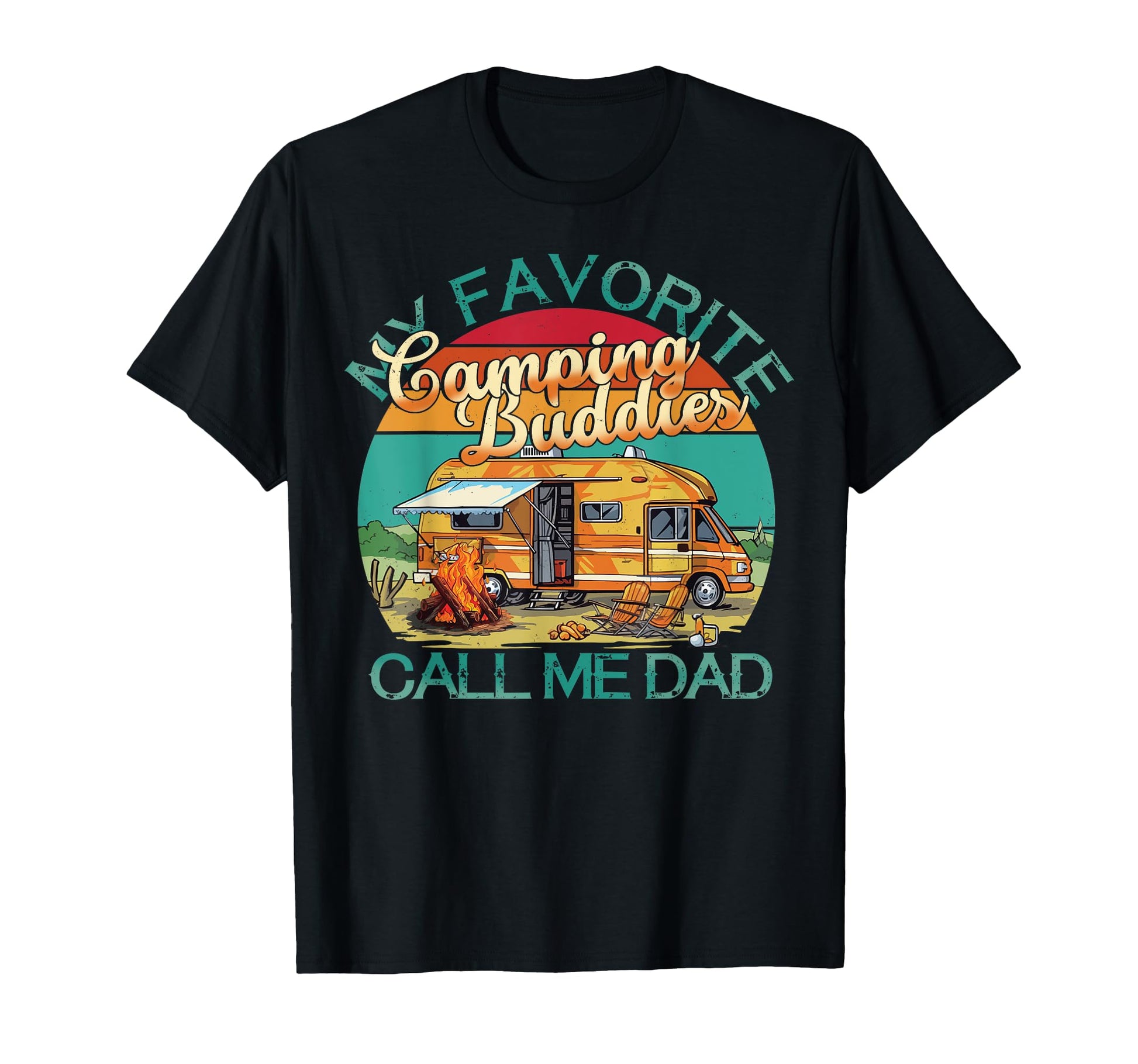 Camping Buddies Call Me Dad Rv T-Shirt - Custom Art Print Men Women - T-Shirt, Sweatshirt, Hoodie