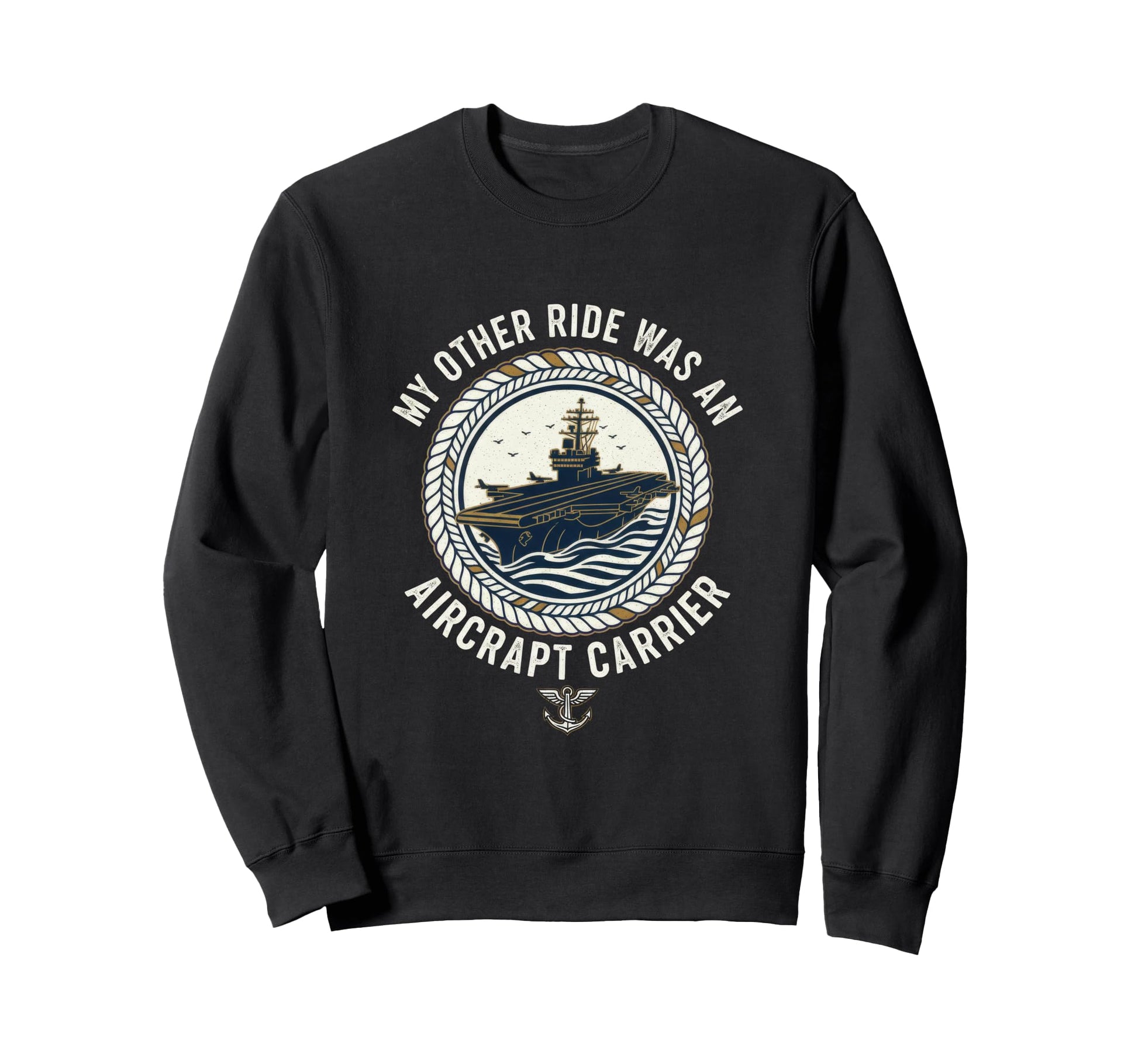 My Other Ride Was Aircraft Sweatshirt - Minimalist Print for Adults - T-Shirt, Sweatshirt, Hoodie