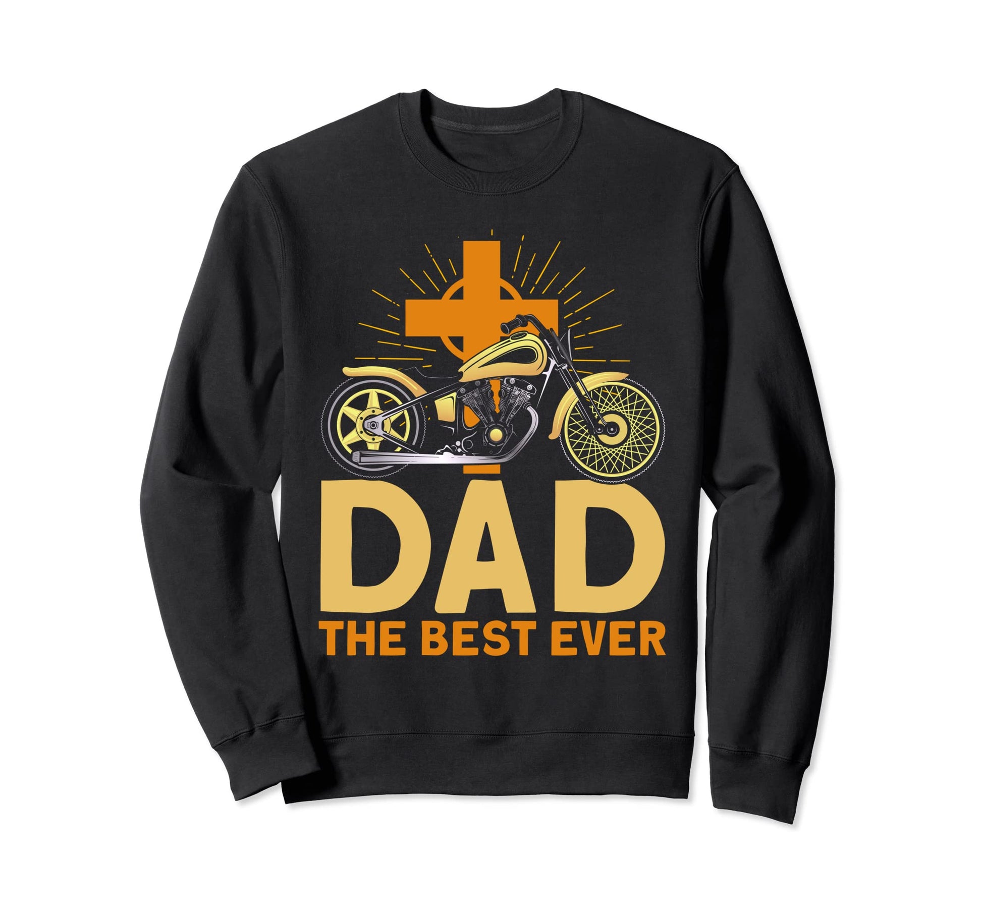 Christian Motorcycle Biker Dad Best Sweatshirt - Graphic Print Men Women - T-Shirt, Sweatshirt, Hoodie