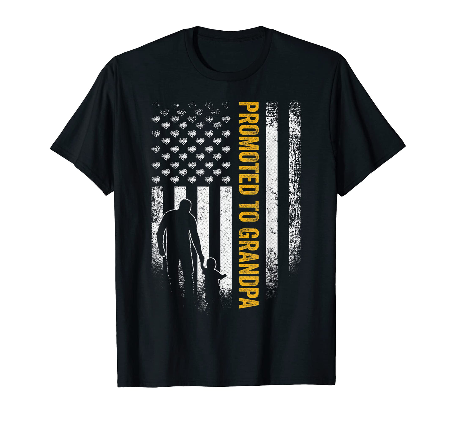 American Flag Promoted To T-Shirt - Casual Everyday Wear for Adults - T-Shirt, Sweatshirt, Hoodie