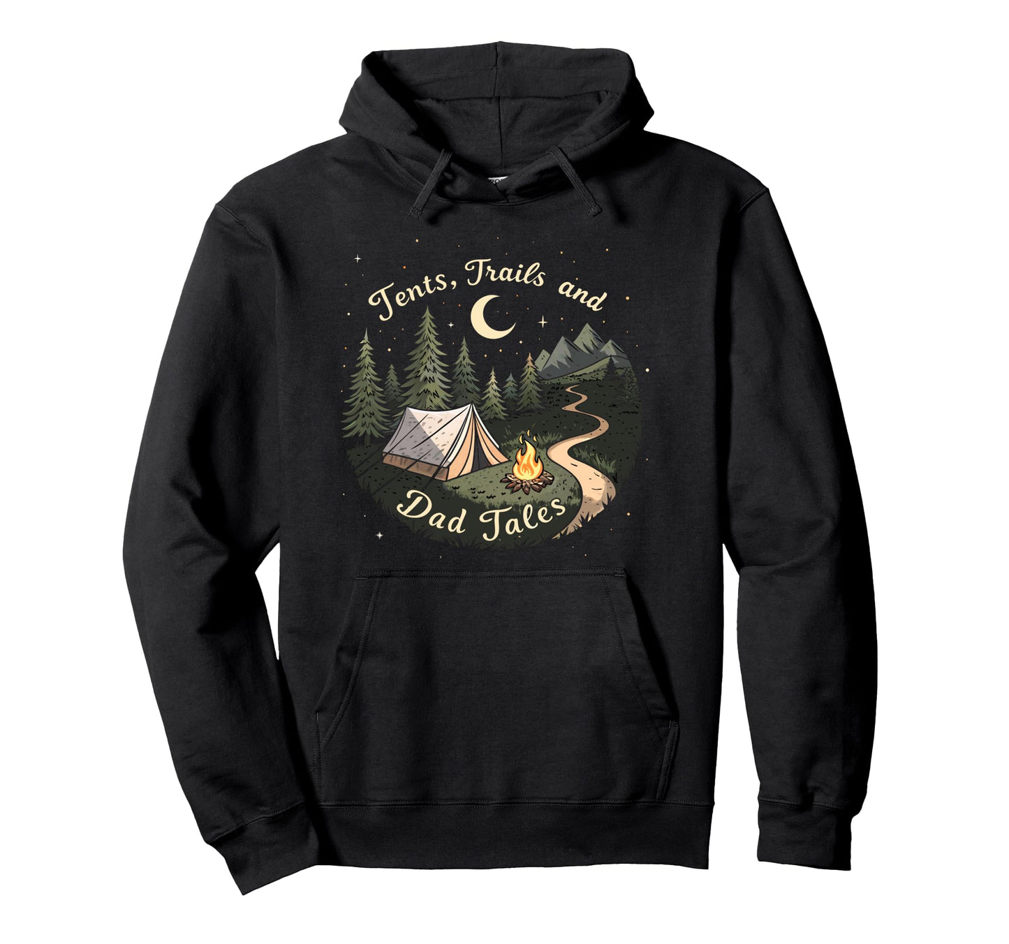 Best Dad Ever Tents Trails Hoodie - Casual Everyday Wear for Adults - T-Shirt, Sweatshirt, Hoodie