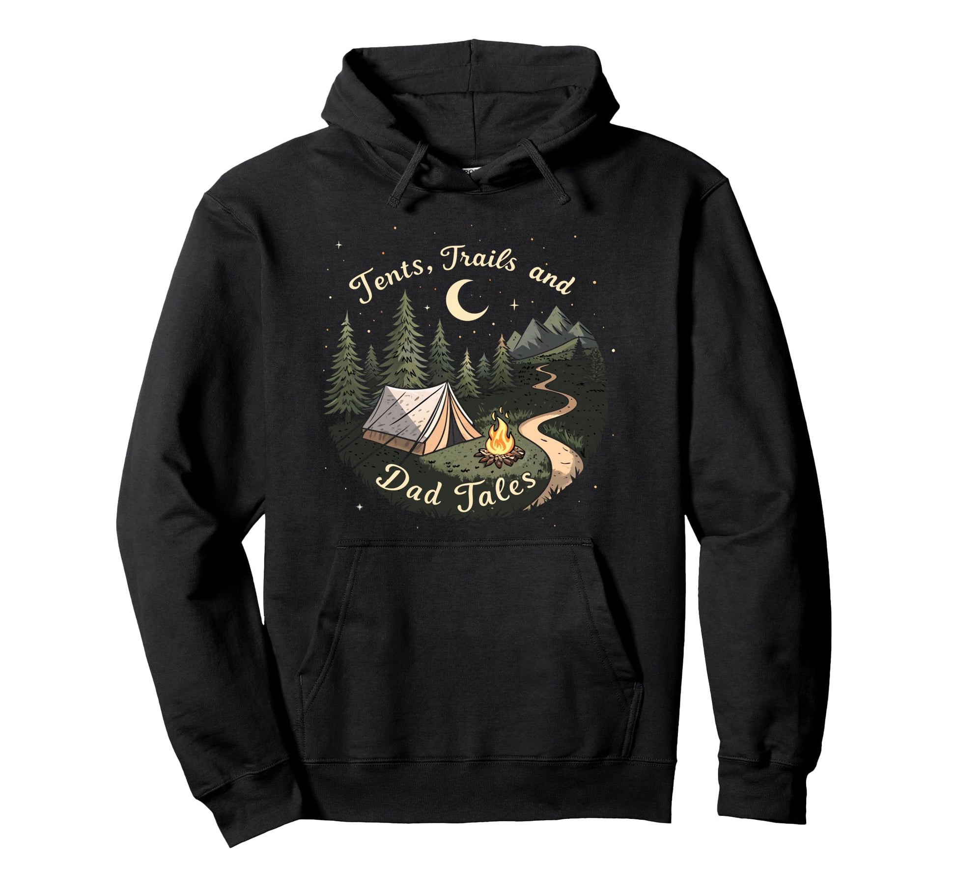 Best Dad Ever Tents Trails Hoodie - Casual Everyday Wear for Adults - T-Shirt, Sweatshirt, Hoodie