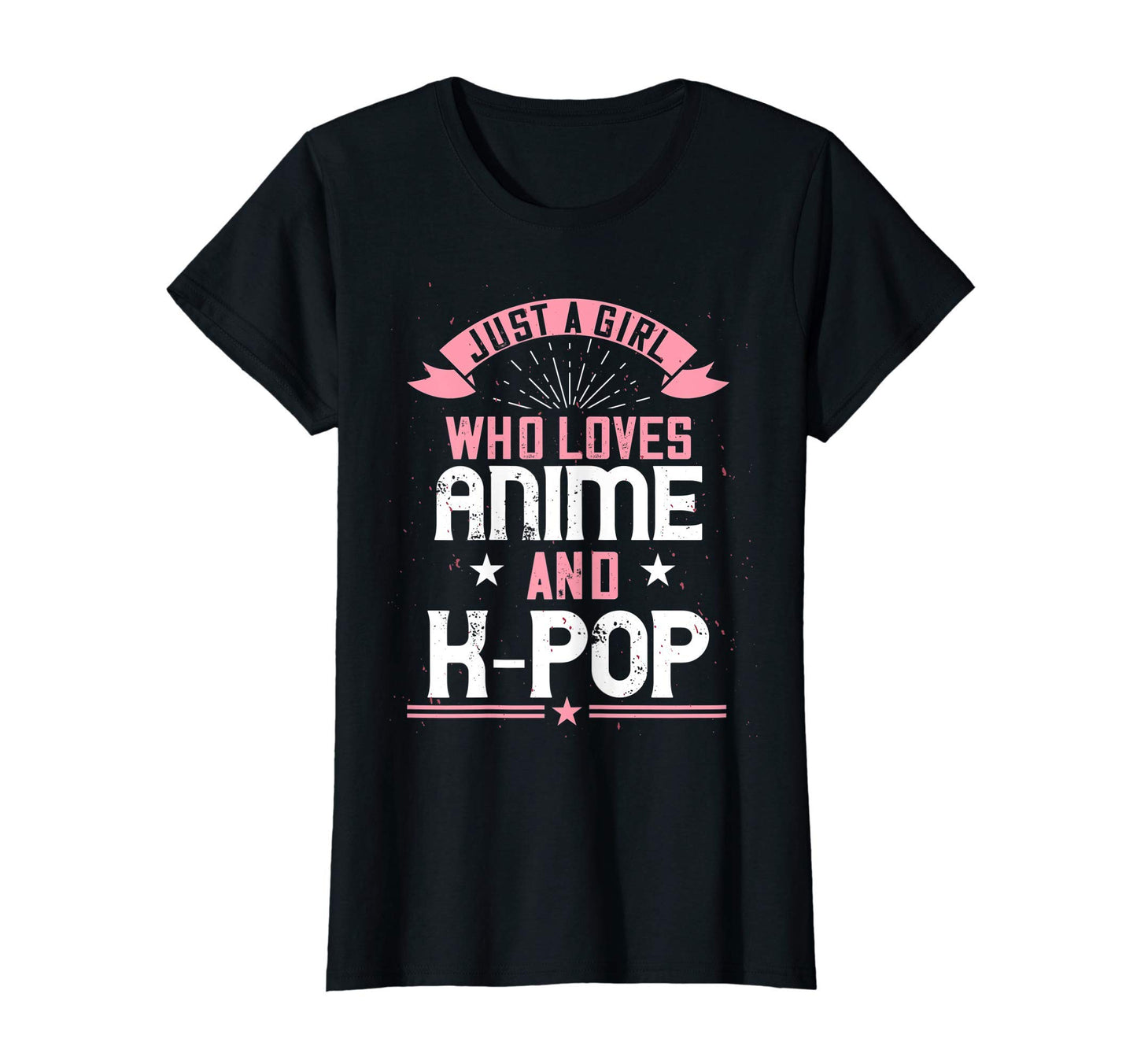 Just Who Loves Anime And K Pop Korean T-Shirt - Custom Art Print Unisex - T-Shirt, Sweatshirt, Hoodie