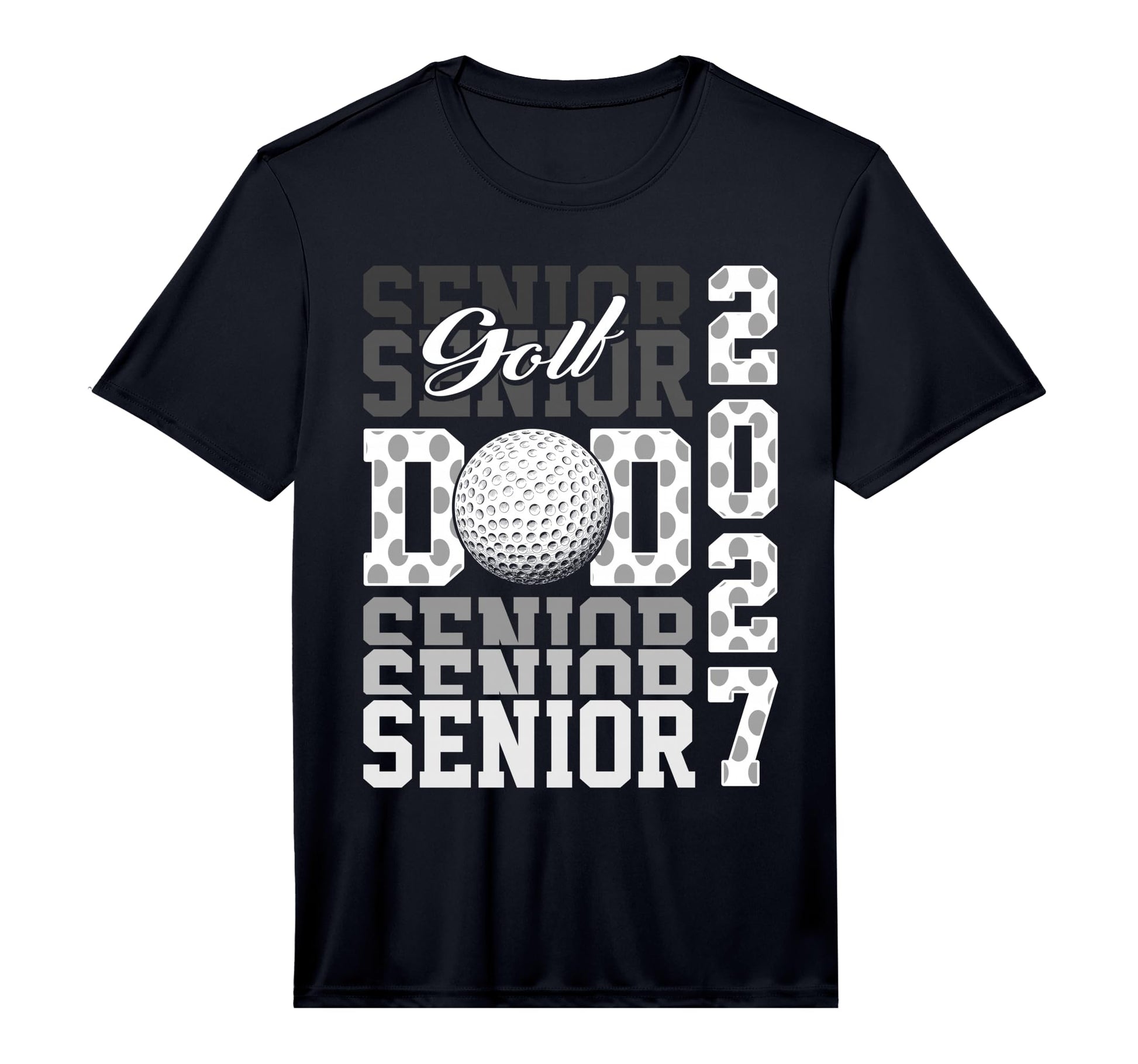 Senior 2027 Golf Dad Proud Family T-Shirt - Minimalist Print Unisex - T-Shirt, Sweatshirt, Hoodie