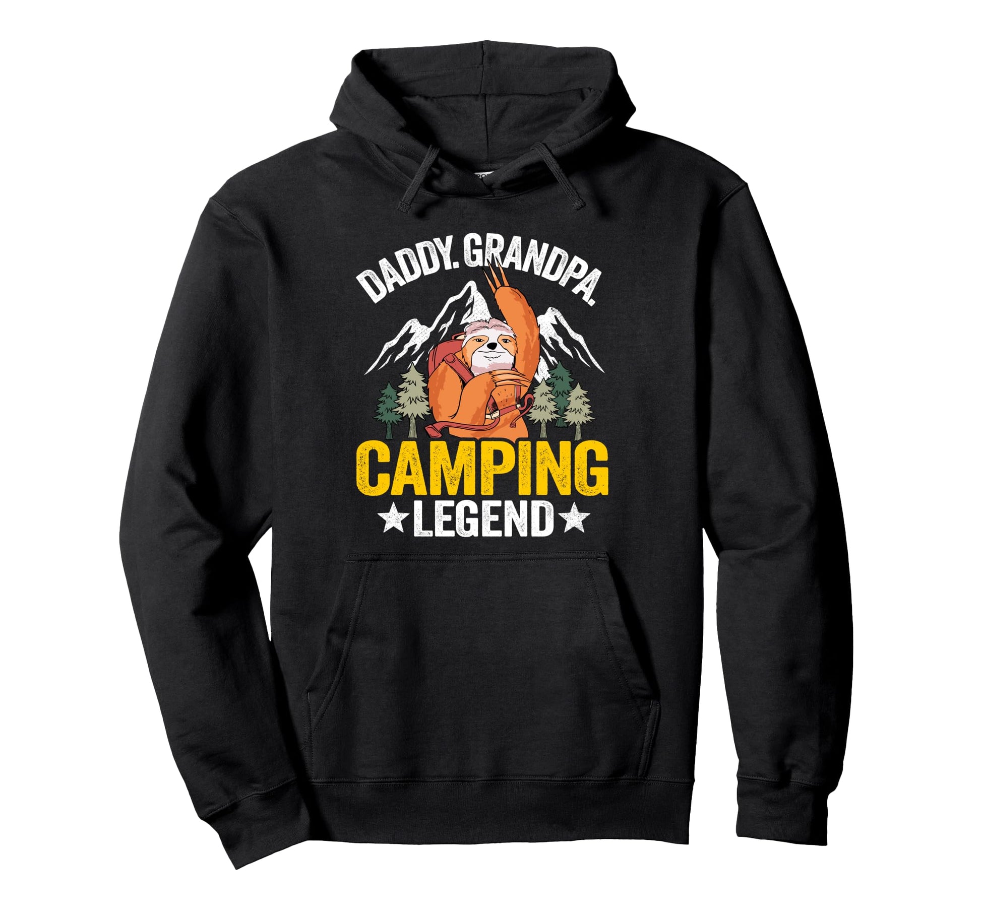 Daddy Grandpa Camping Legend Rv Camper Hoodie - Custom Art Print Unisex - T-Shirt, Sweatshirt, Hoodie