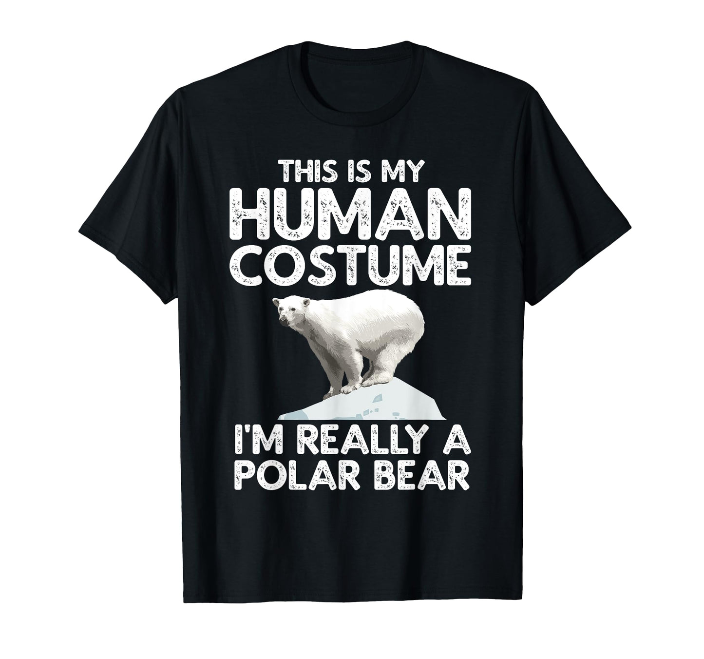 Polar Bear Human Costume Animal T-Shirt - Graphic Print for Adults - T-Shirt, Sweatshirt, Hoodie