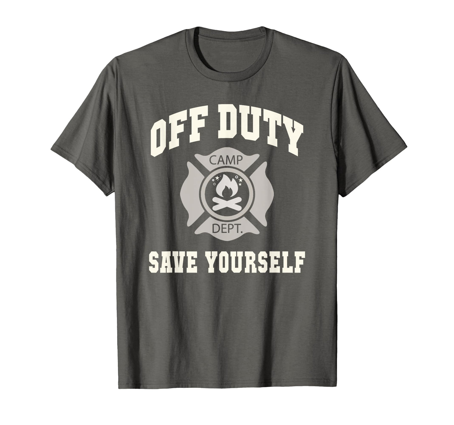 Sarcastic Off Duty Save Yourself T-Shirt - Minimalist Print Men Women - T-Shirt, Sweatshirt, Hoodie