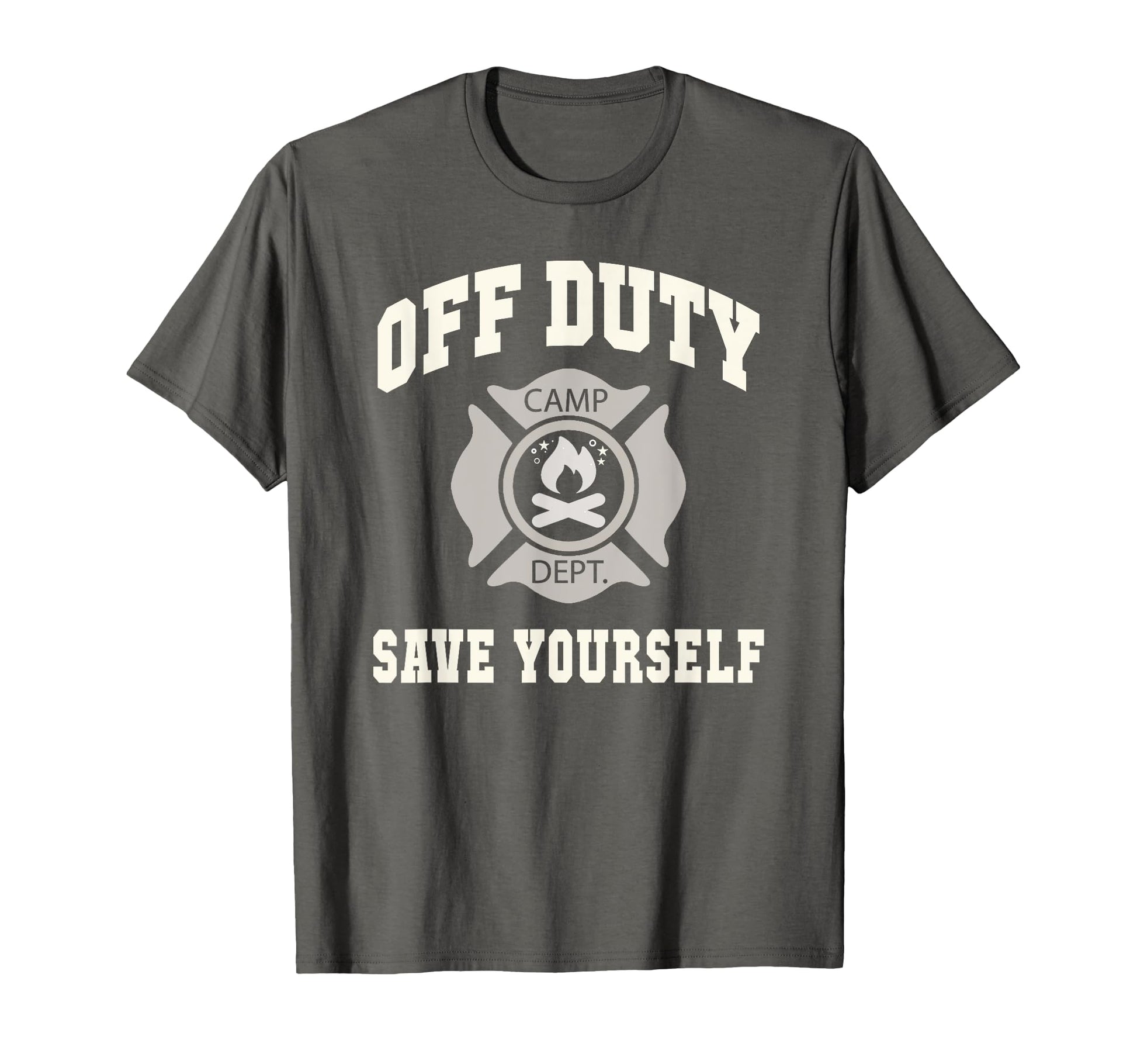Sarcastic Off Duty Save Yourself T-Shirt - Minimalist Print Men Women - T-Shirt, Sweatshirt, Hoodie