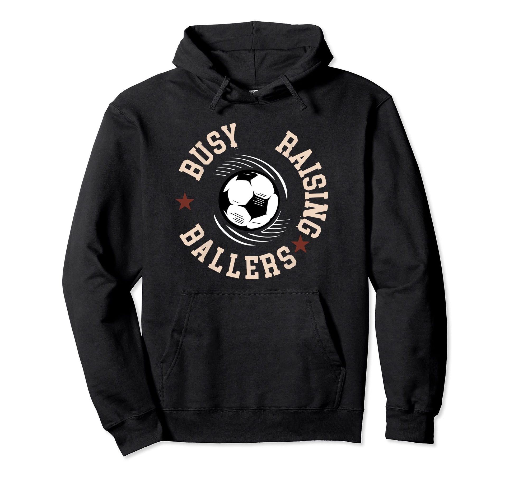 Busy Raising Ballers Soccer Mom Soccer Hoodie - Minimalist Print Unisex - T-Shirt, Sweatshirt, Hoodie
