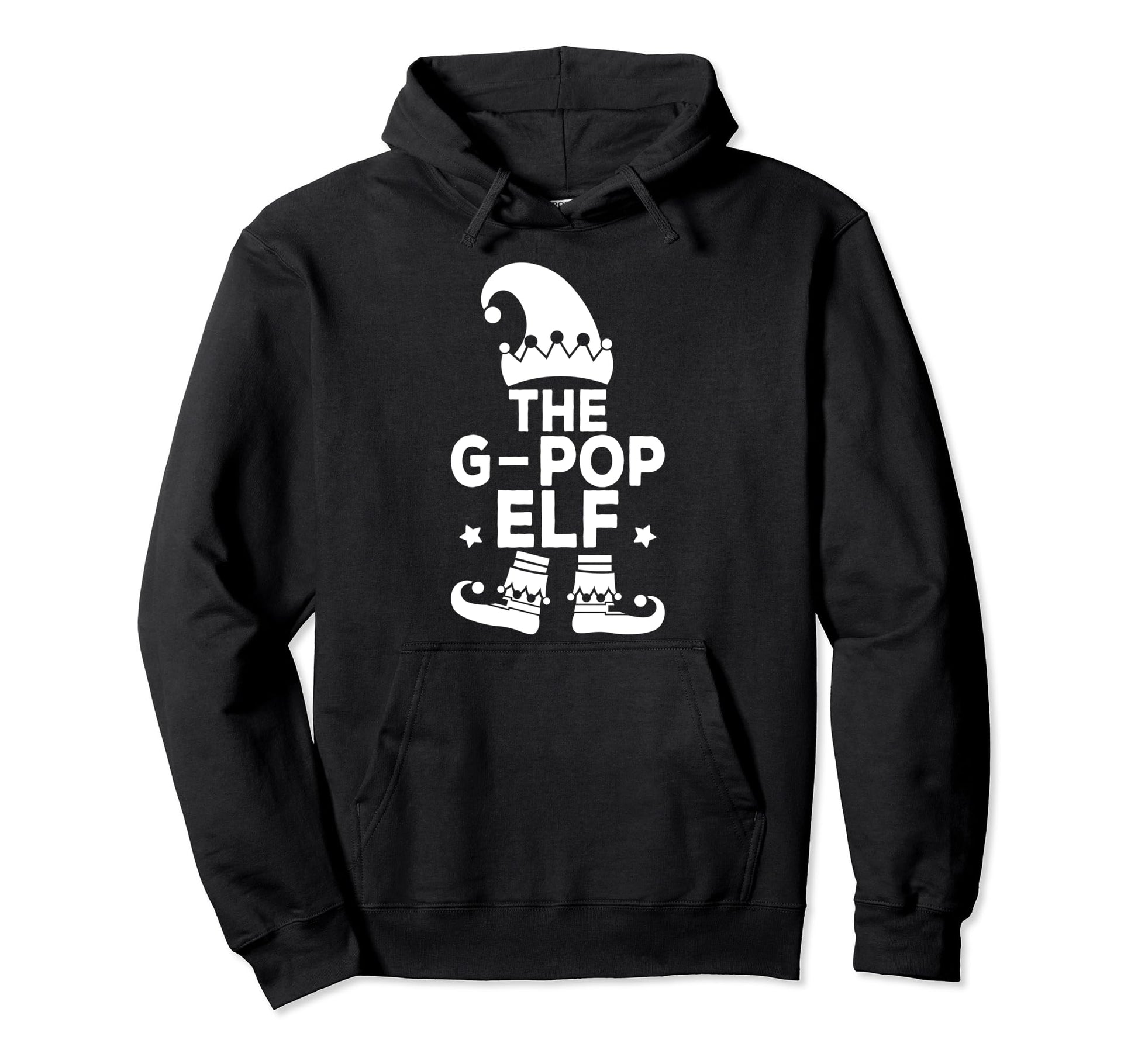 Im G Pop Elf Funny Holiday Grandpa Hoodie - Graphic Print Men Women - T-Shirt, Sweatshirt, Hoodie