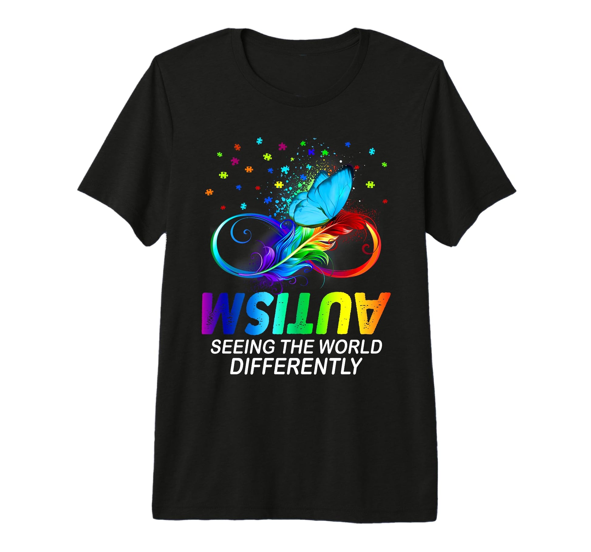 Autism Awareness Month Support Seeing T-Shirt - Streetwear Style Unisex - T-Shirt, Sweatshirt, Hoodie