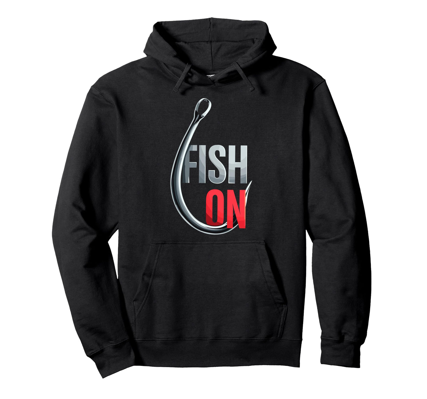 Fish Fishing Hook Fish Fun Fisherman Hoodie - Minimalist Print Unisex - T-Shirt, Sweatshirt, Hoodie