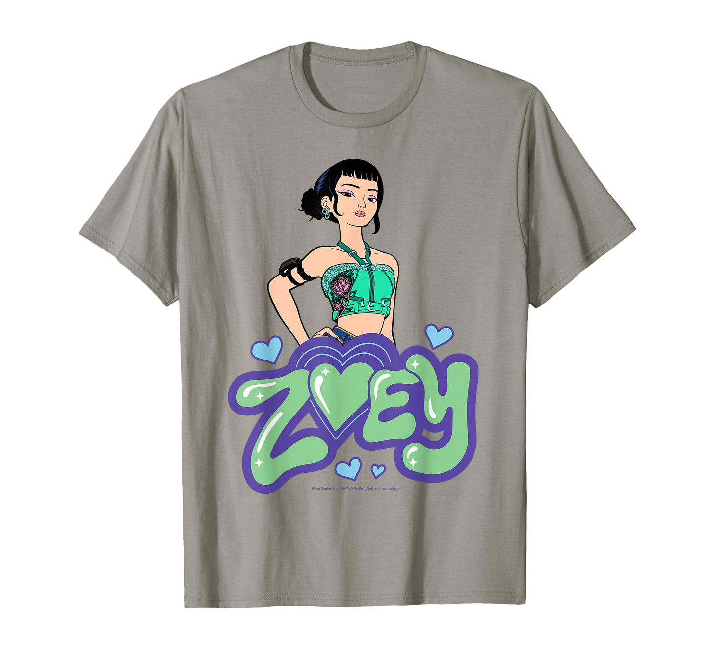 Kpop Demon Hunters Huntrix Zoey T-Shirt - Casual Everyday Wear for Adults - T-Shirt, Sweatshirt, Hoodie
