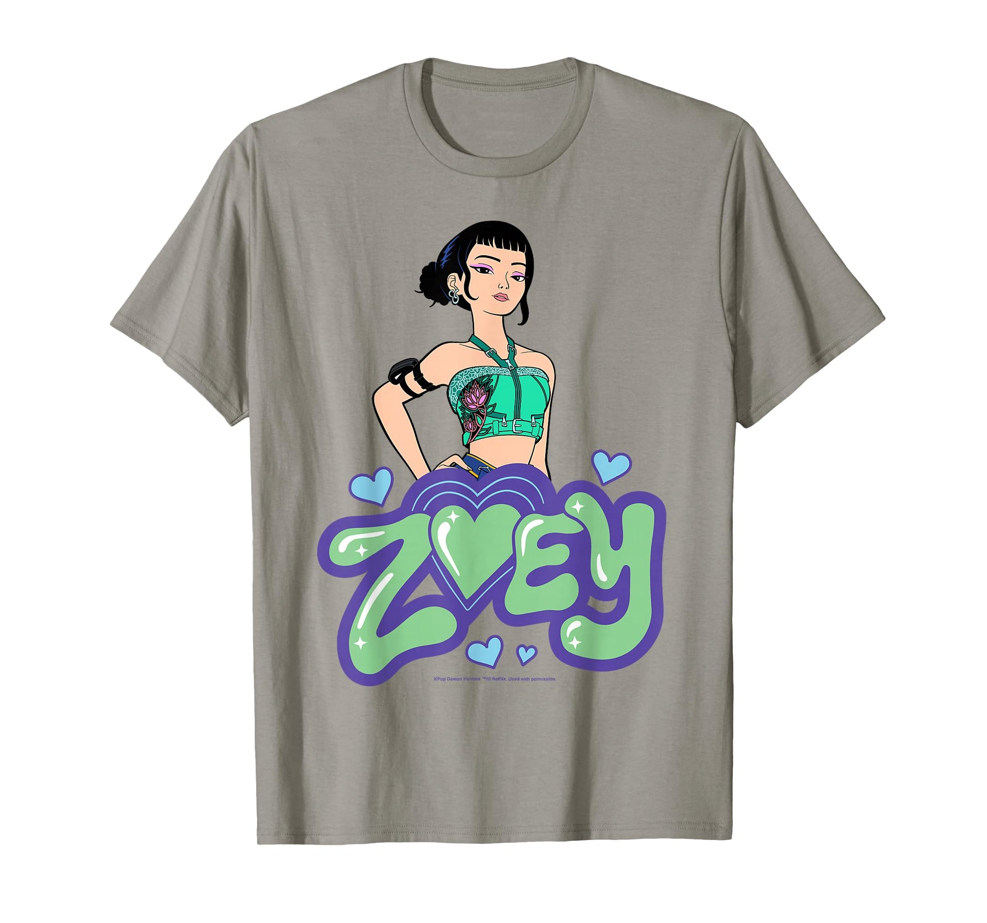 Kpop Demon Hunters Huntrix Zoey T-Shirt - Casual Everyday Wear for Adults - T-Shirt, Sweatshirt, Hoodie