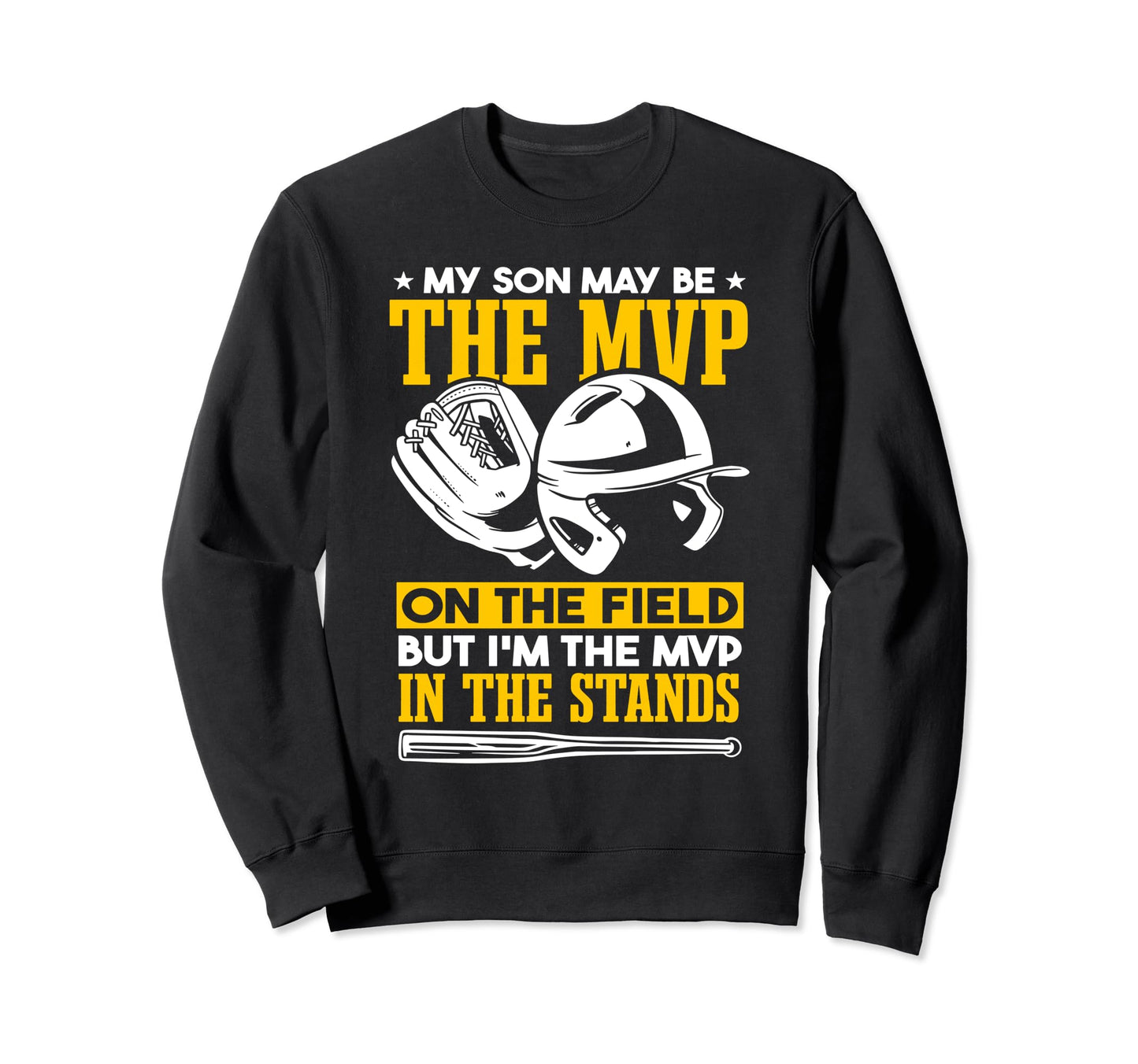 Funny Fathers Day Baseball Dad Sweatshirt - Custom Art Print Unisex - T-Shirt, Sweatshirt, Hoodie
