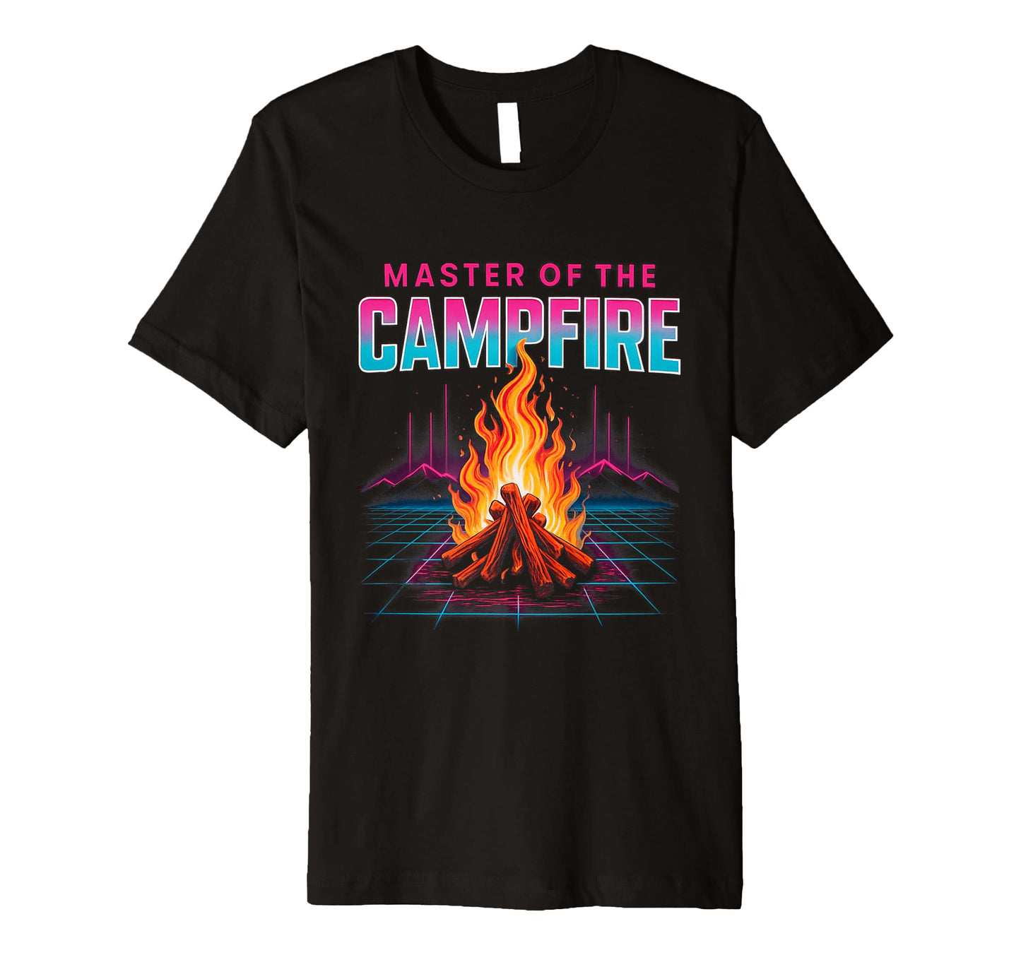 Mens Campfire King Dad Outdoor T-Shirt - Aesthetic Graphic for Adults - T-Shirt, Sweatshirt, Hoodie
