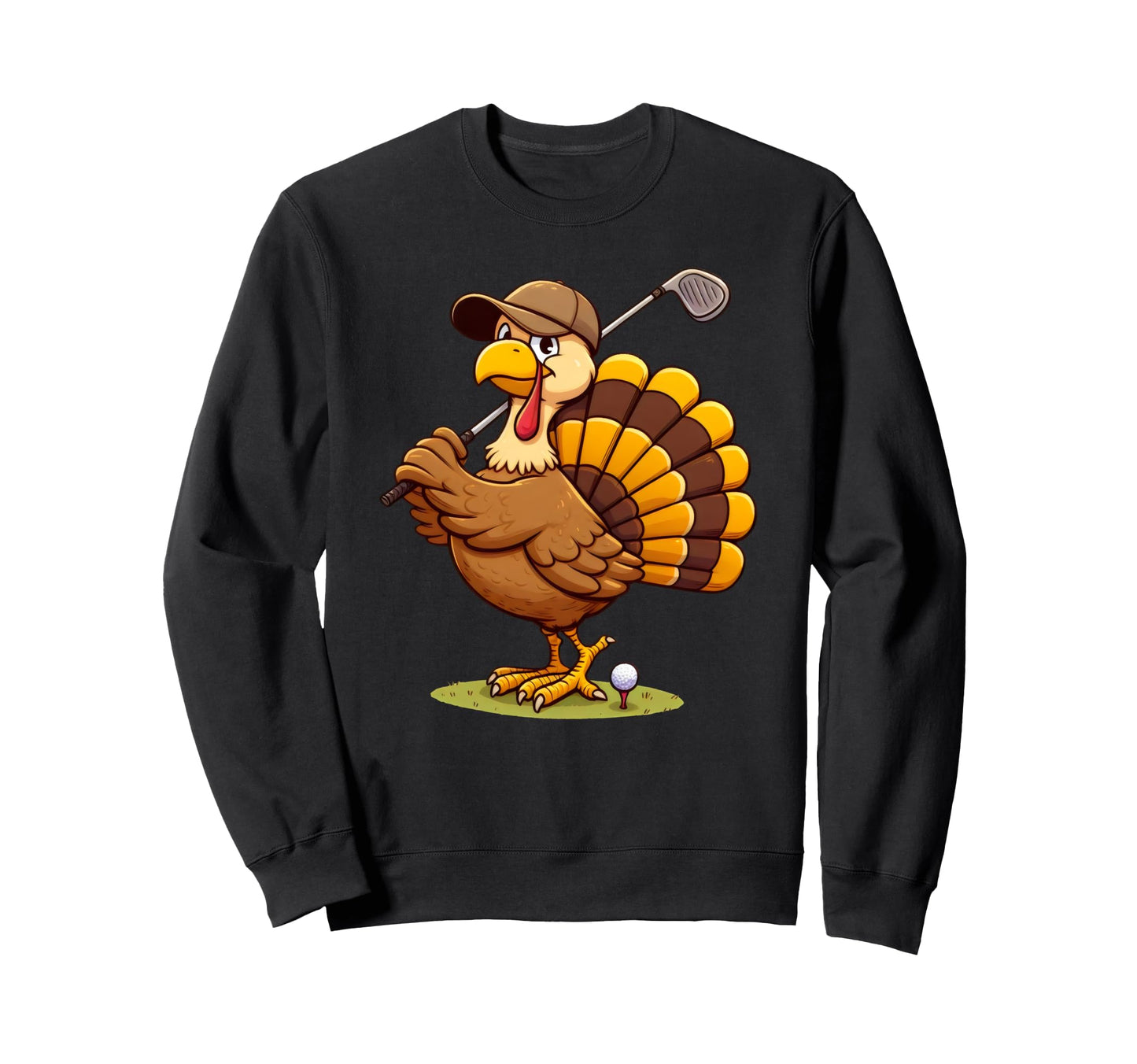 Turkey Golf Thanksgiving Golfer Sweatshirt - Novelty Apparel Men Women - T-Shirt, Sweatshirt, Hoodie