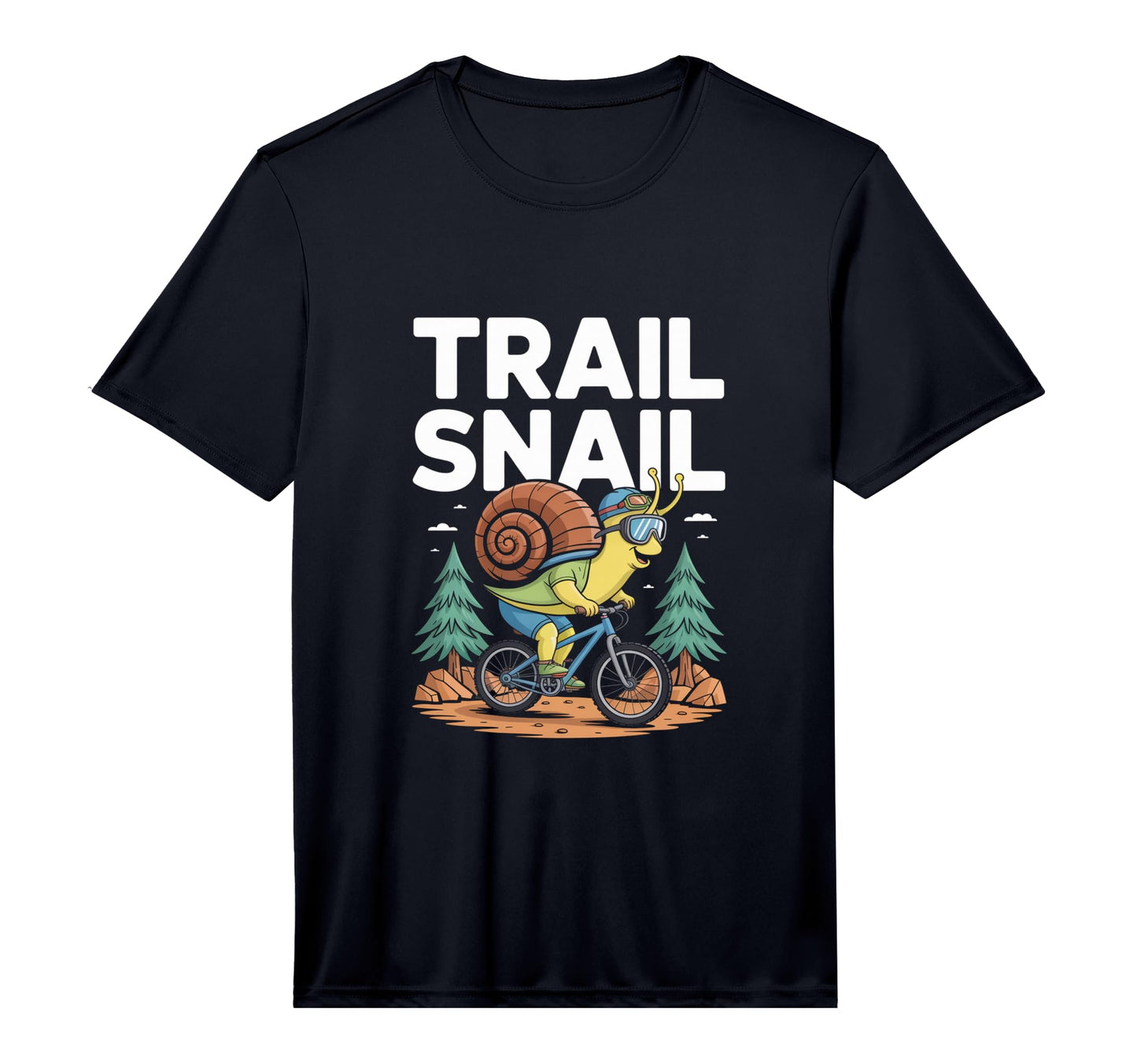 Mens Trail Snail Mtb Cycling Mountain T-Shirt - Unique Graphic for Adults - T-Shirt, Sweatshirt, Hoodie
