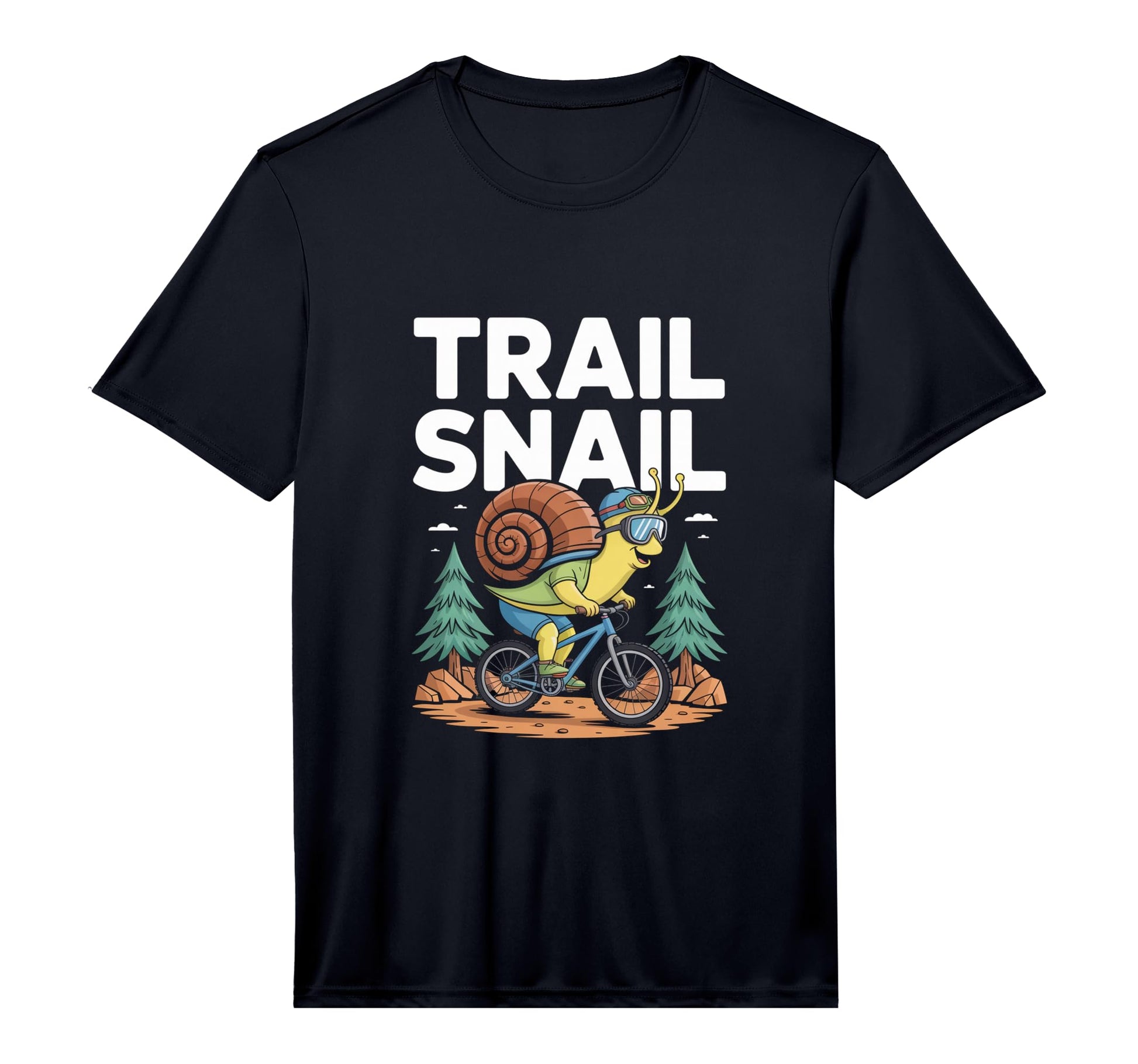 Mens Trail Snail Mtb Cycling Mountain T-Shirt - Unique Graphic for Adults - T-Shirt, Sweatshirt, Hoodie