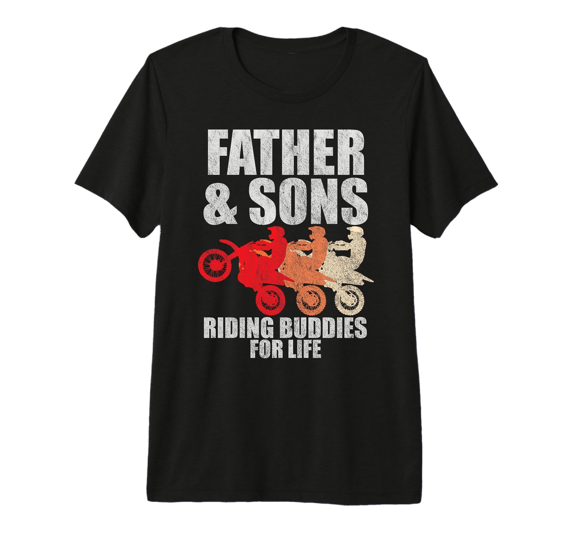 Mens Dirt Bike Dad Father And Sons T-Shirt - Minimalist Print Unisex - T-Shirt, Sweatshirt, Hoodie