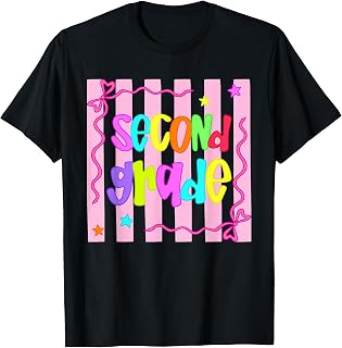 Striped Back to School First Day of 2nd Grade Girls Kids T-Shirt Unisex T-shirt, Sweatshirt, Hoodie, Long Sleeve Tee - T-Shirt, Sweatshirt, Hoodie