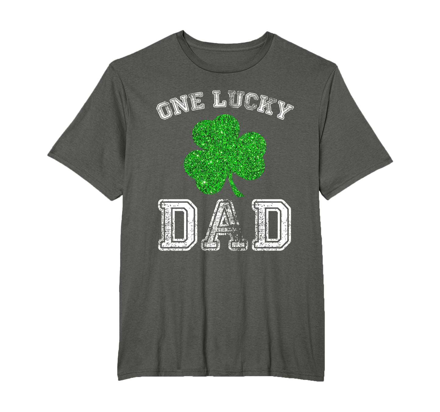 Daddy One Lucky Dad St Patricks Day T-Shirt - Custom Art Print Men Women - T-Shirt, Sweatshirt, Hoodie