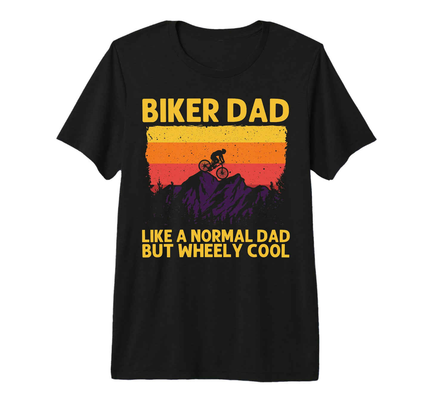 Mountain Bike Dad Papa Downhill Mtb T-Shirt - Unique Graphic Men Women - T-Shirt, Sweatshirt, Hoodie