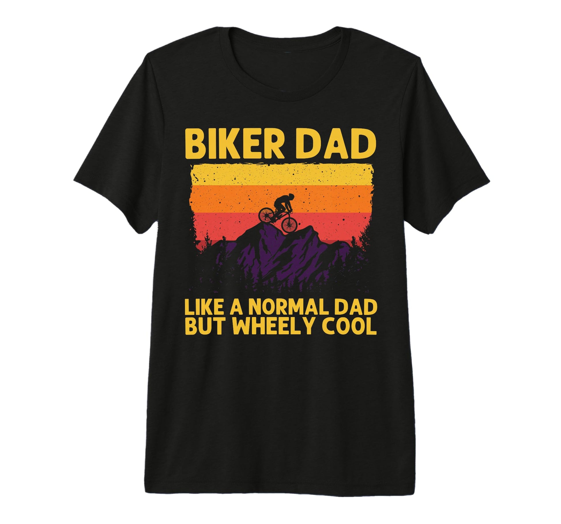 Mountain Bike Dad Papa Downhill Mtb T-Shirt - Unique Graphic Men Women - T-Shirt, Sweatshirt, Hoodie