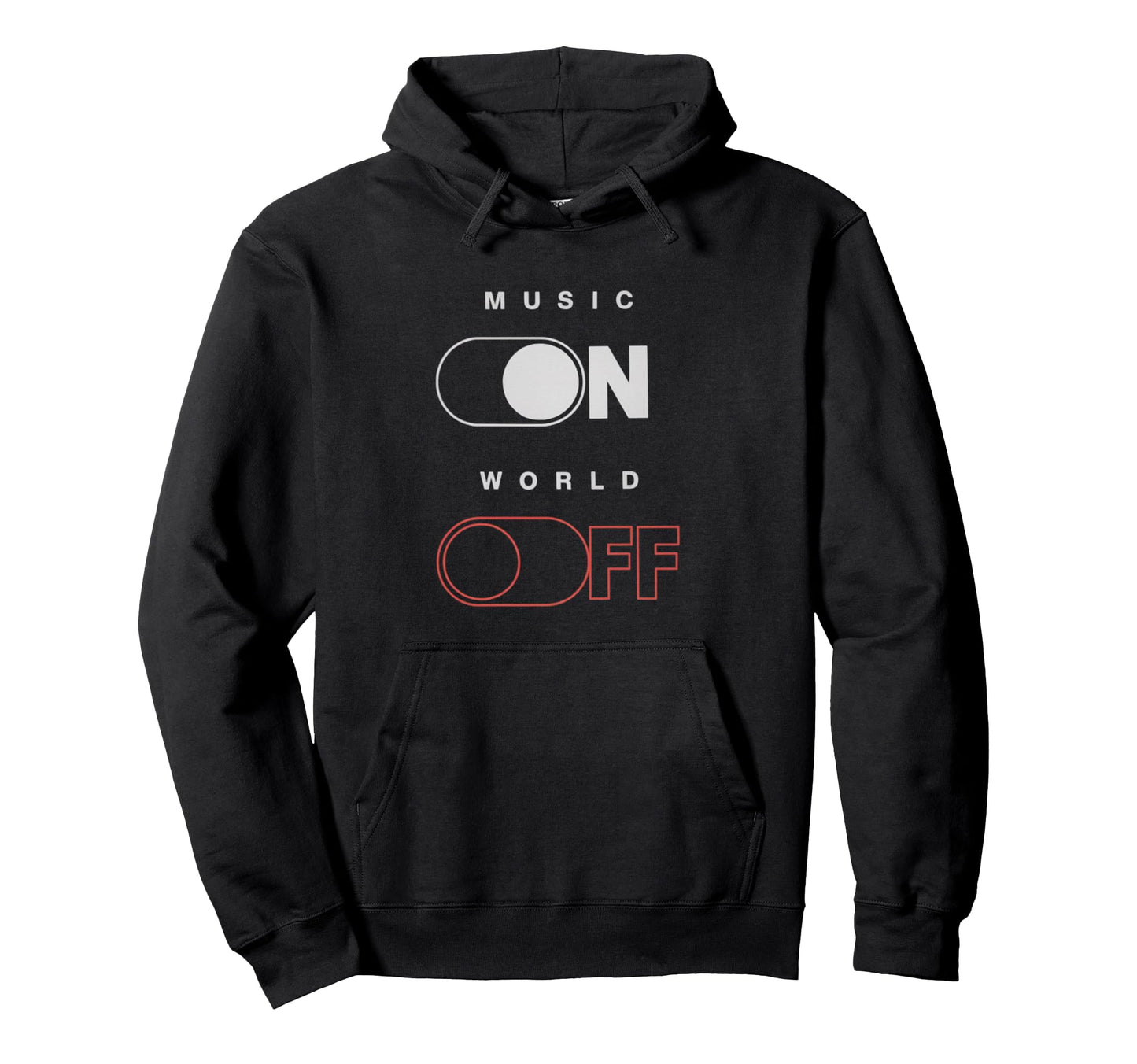 Music World Off Music Lovers Djs Hoodie - Casual Everyday Wear Men Women - T-Shirt, Sweatshirt, Hoodie