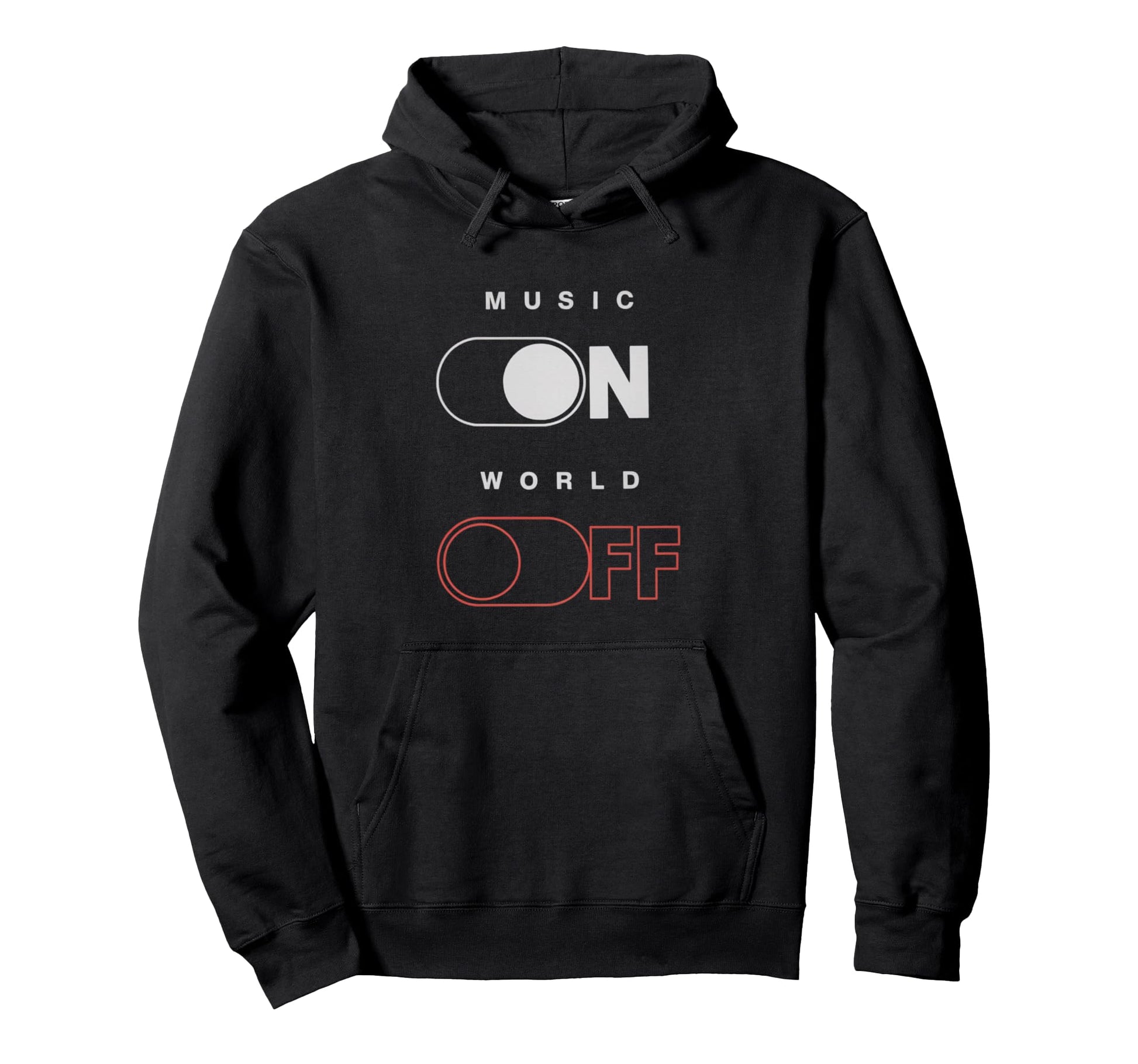 Music World Off Music Lovers Djs Hoodie - Casual Everyday Wear Men Women - T-Shirt, Sweatshirt, Hoodie