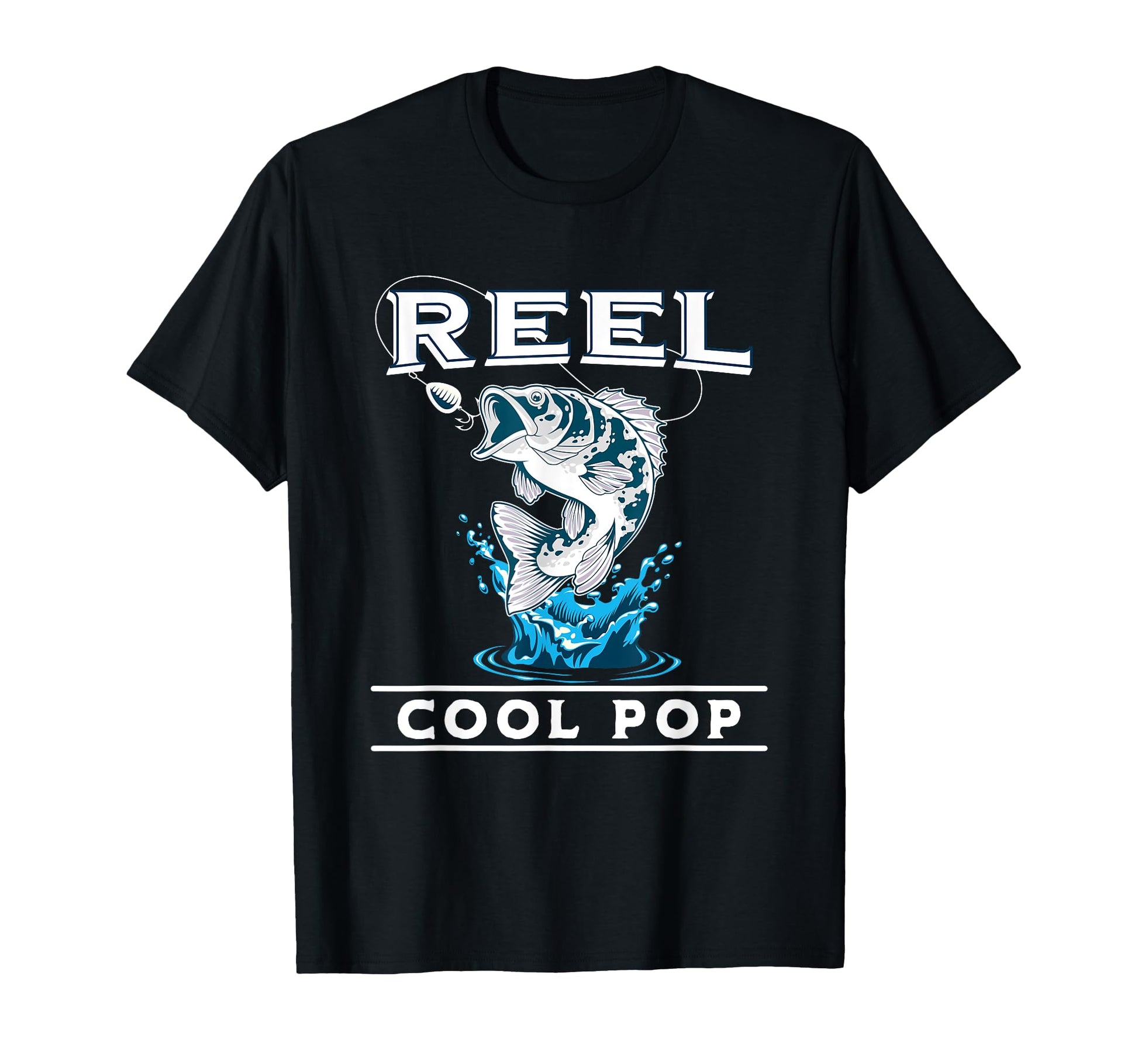 Fishing Reel Pop Fathers Day T-Shirt - Aesthetic Graphic for Adults - T-Shirt, Sweatshirt, Hoodie