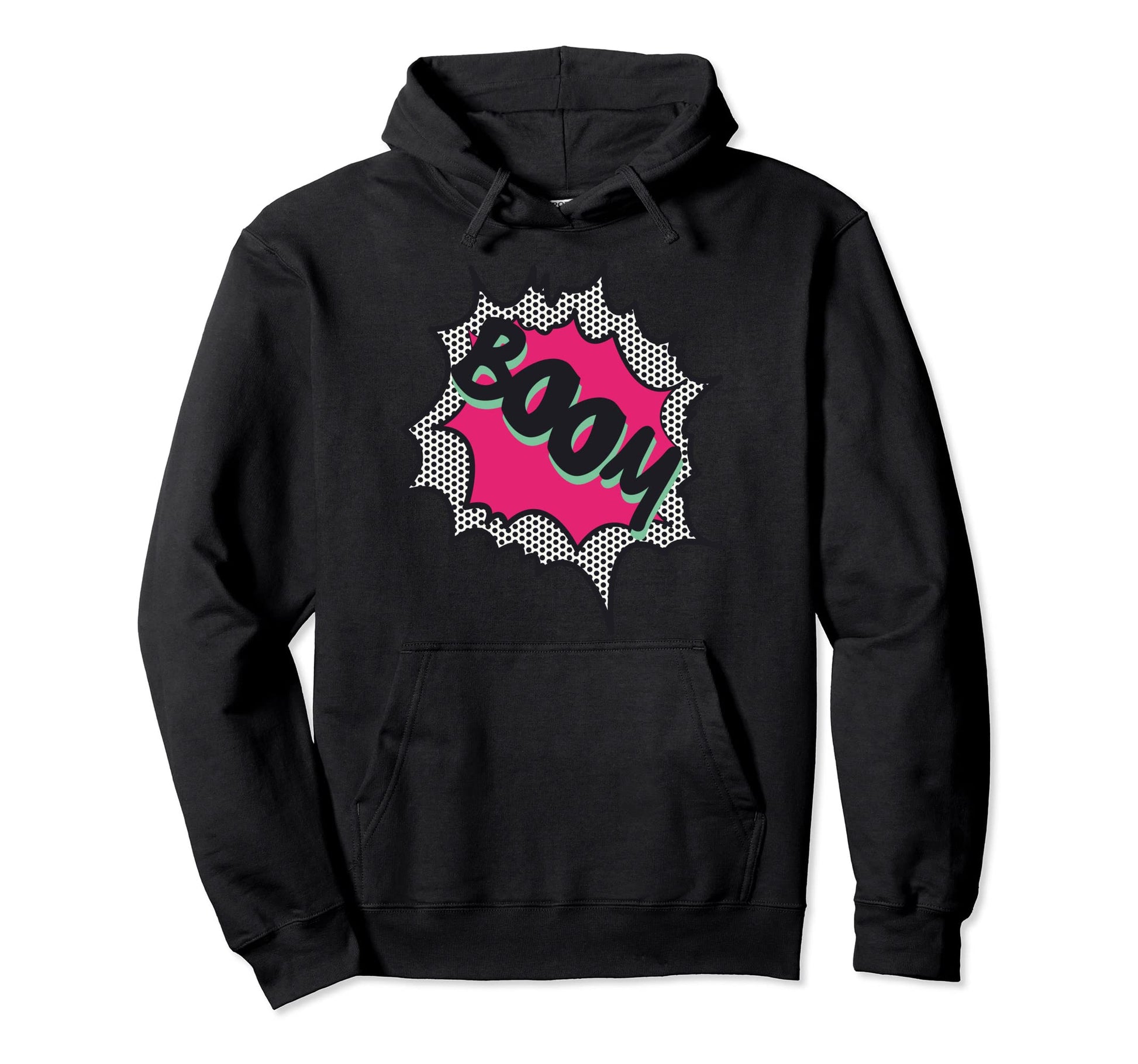 Pop Art 60S Comic Speech Bubble Boom Hoodie - Custom Art Print Men Women - T-Shirt, Sweatshirt, Hoodie