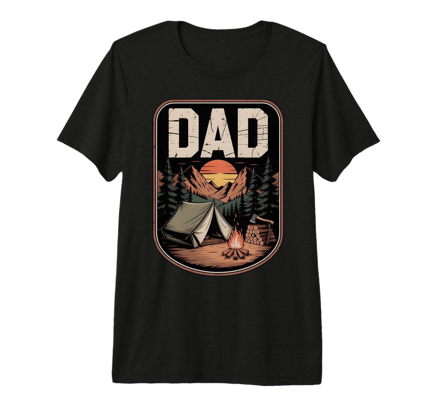 Mens Camping Dad Bushcraft Outdoor T-Shirt - Casual Everyday Wear Unisex - T-Shirt, Sweatshirt, Hoodie